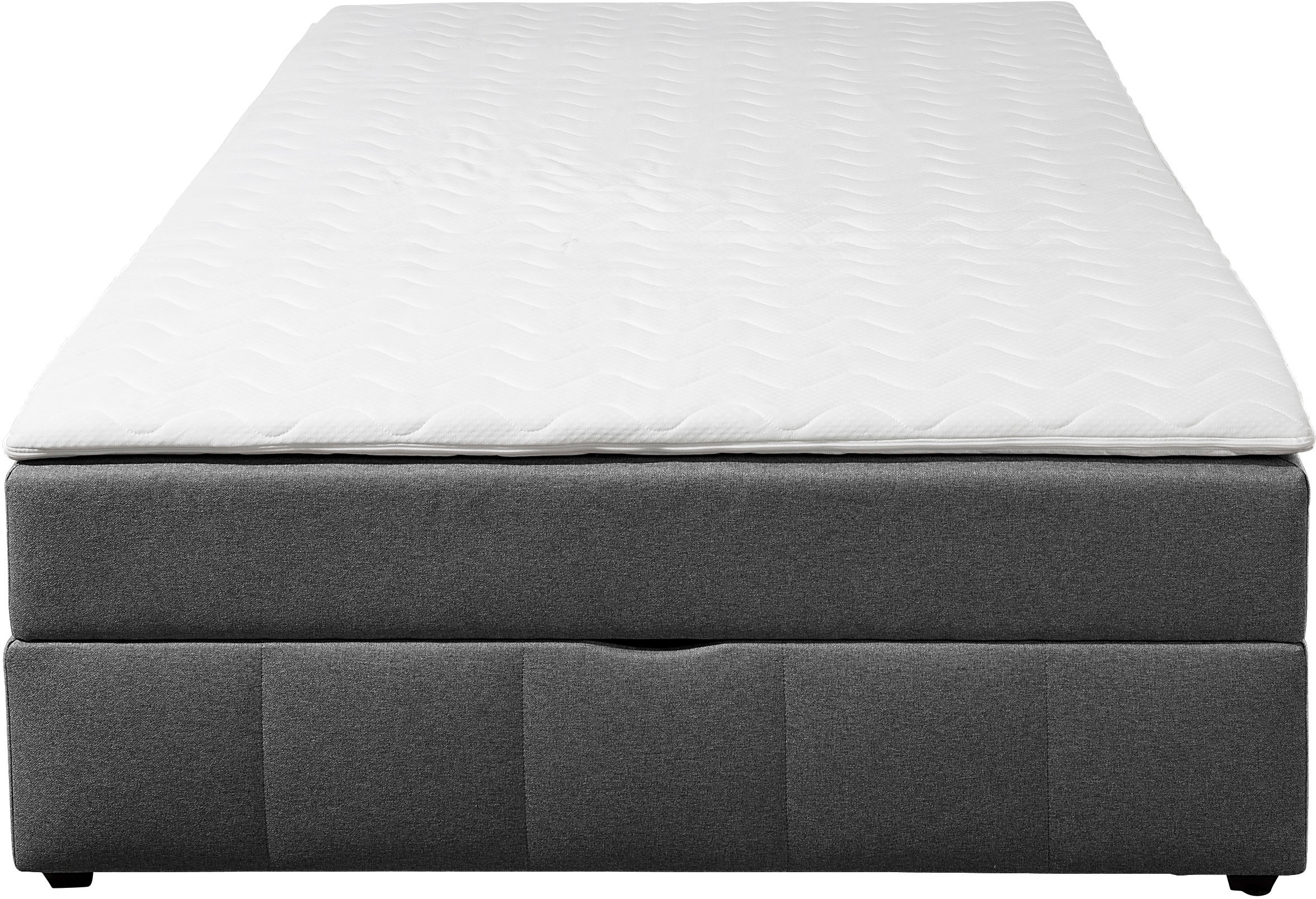 Home affaire Boxbett »Niemes inkl. Bettkasten und Topper, auch in Überlänge erhältlich« Boxbett ohne Kopfteil, inkl. Topper