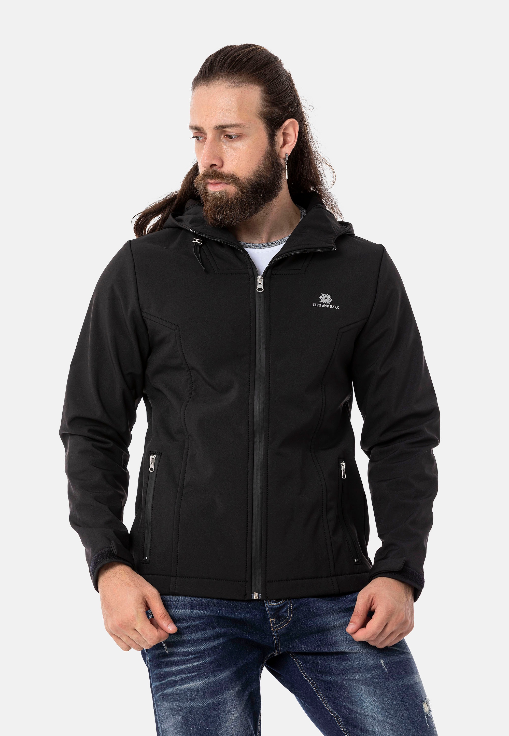 Cipo & Baxx Outdoorjacke, in sportlichem Look