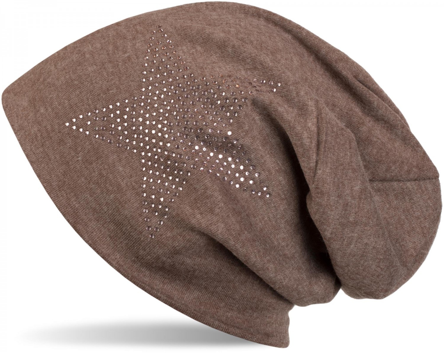 styleBREAKER Beanie "Warme Beanie Mütze mit Strass Stern" 1 Stk.