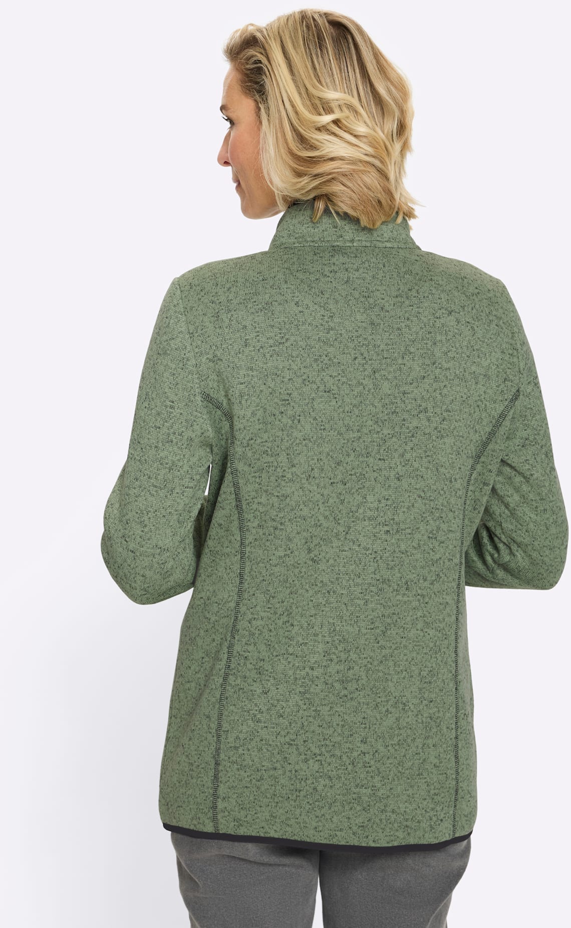 Classic Basics Strickfleecejacke ohne Kapuze