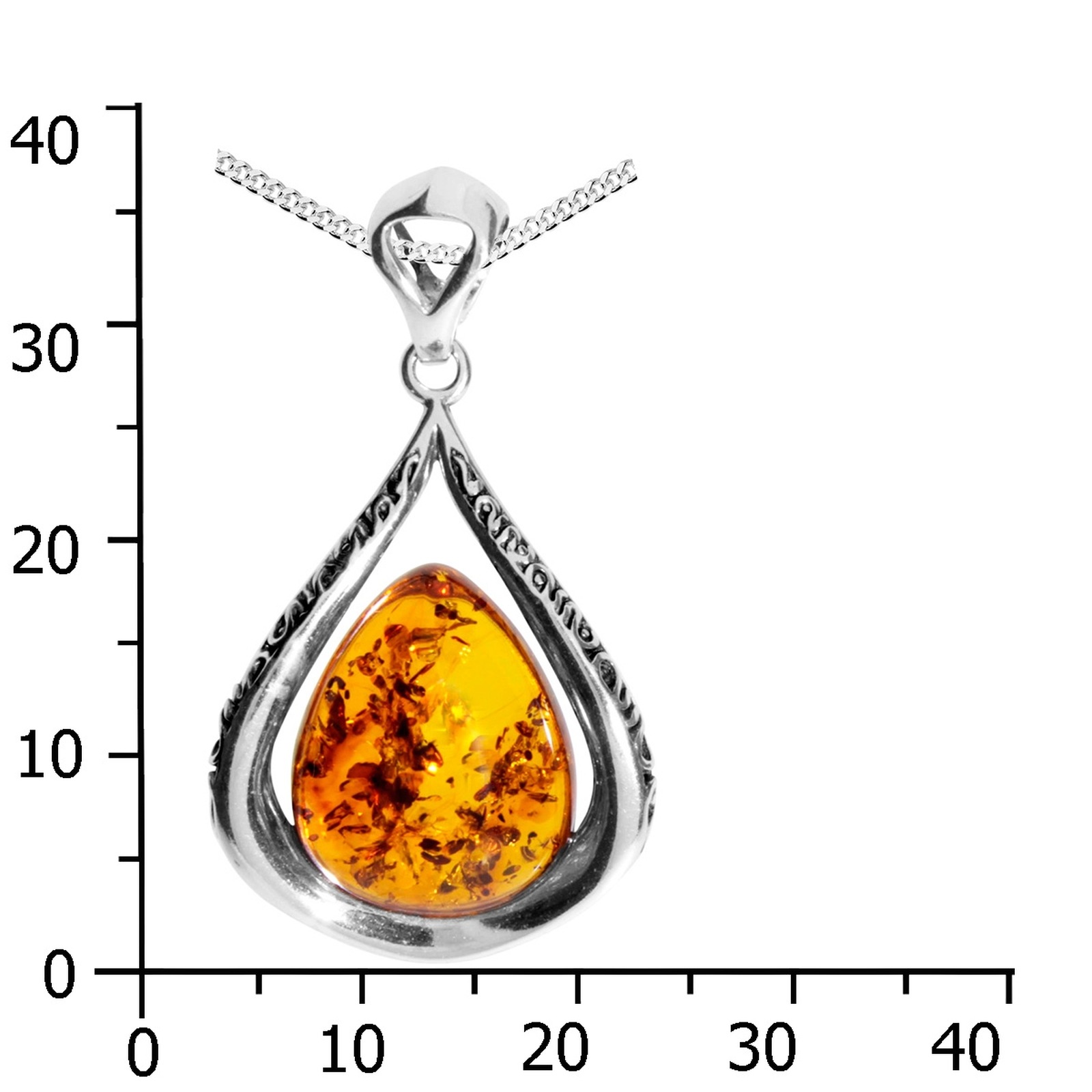 OSTSEE-SCHMUCK Kette mit Anhänger »Ostsee-Schmuck Kette mit Anhänger Nicoletta«, (2 tlg.)