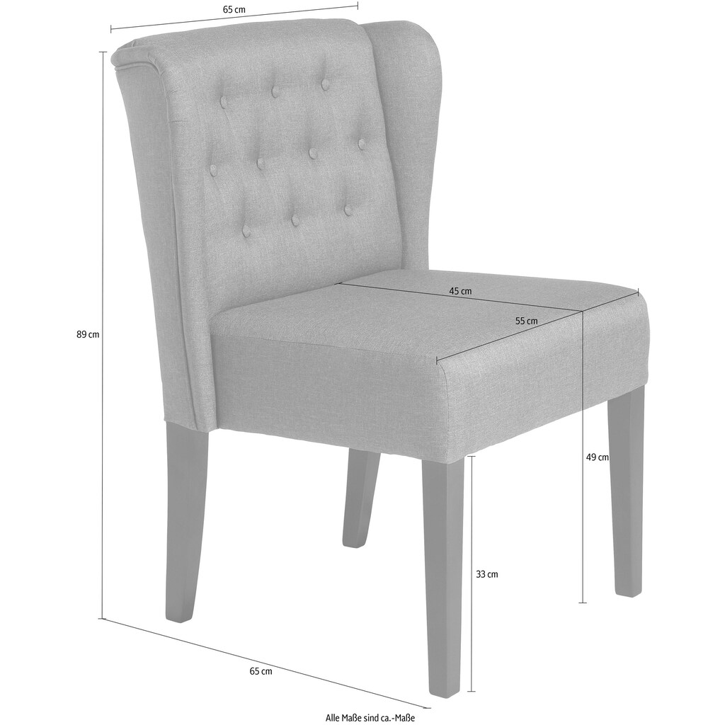 Max Winzer® Polsterstuhl »GOURMET«, Strukturwebstoff 16523