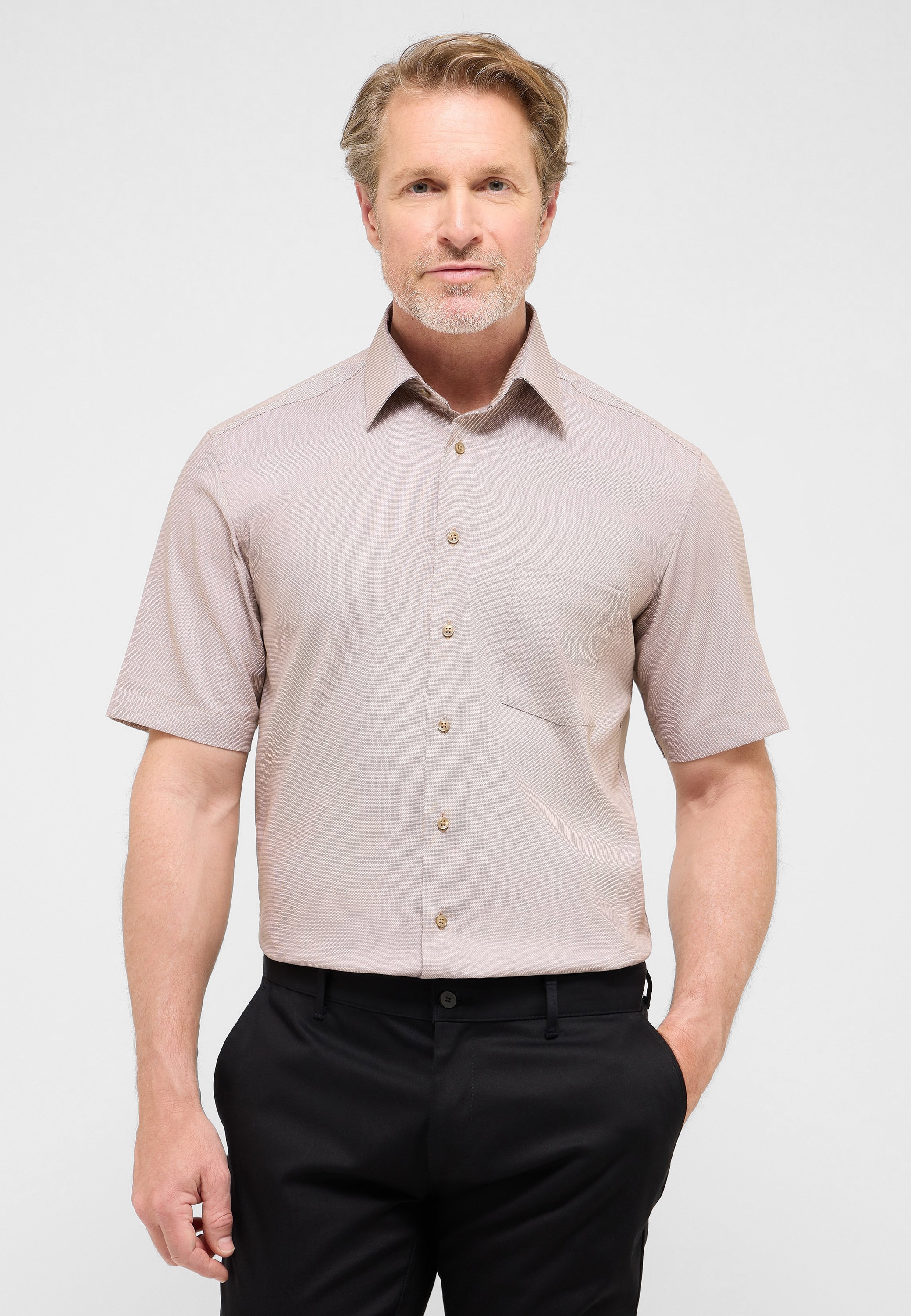 Eterna Kurzarmhemd "MODERN FIT", NON IRON (bügelfrei) günstig online kaufen