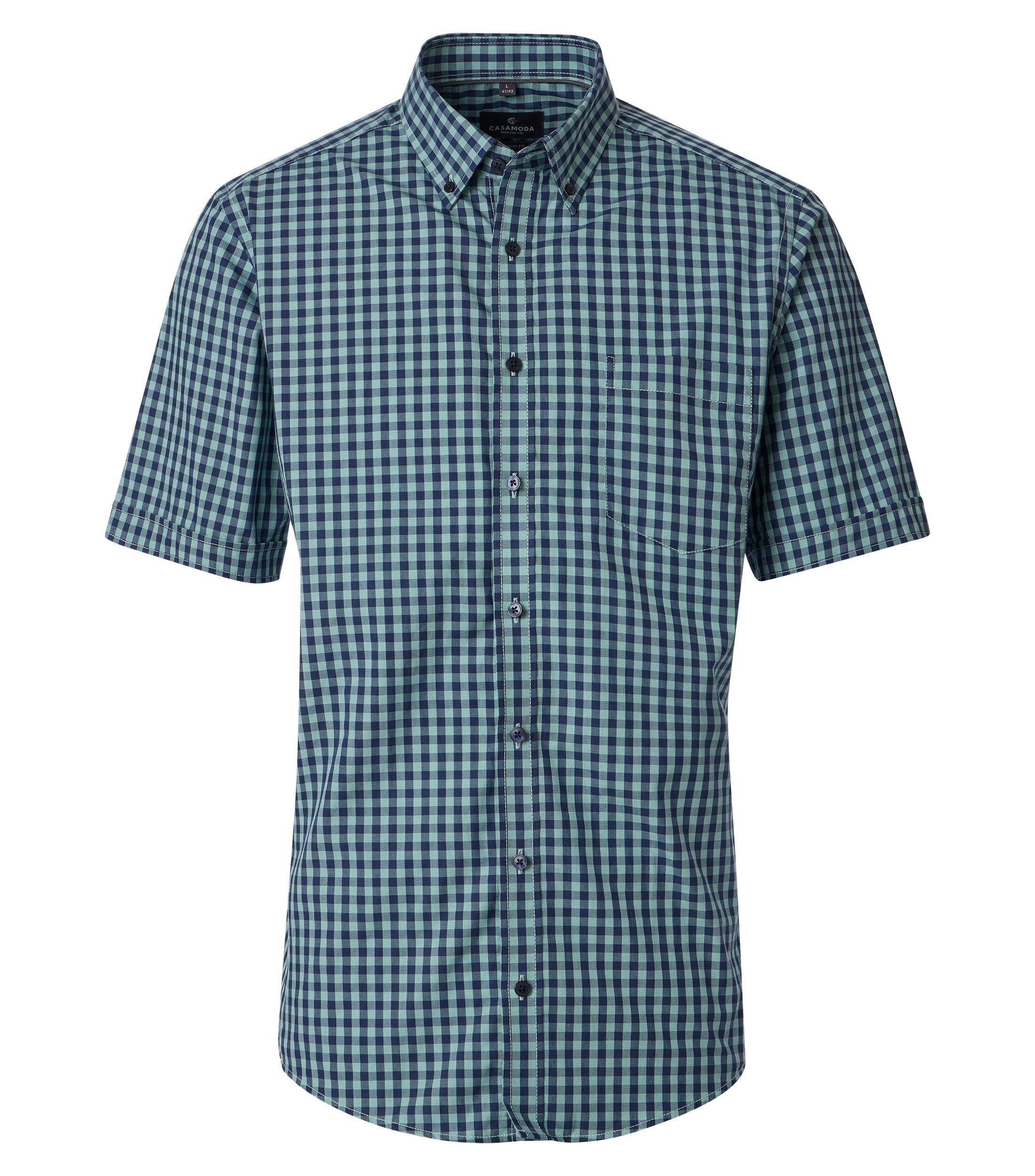 CASAMODA Kurzarmhemd "CASAMODA Freizeithemd Kurzarm kariert" günstig online kaufen