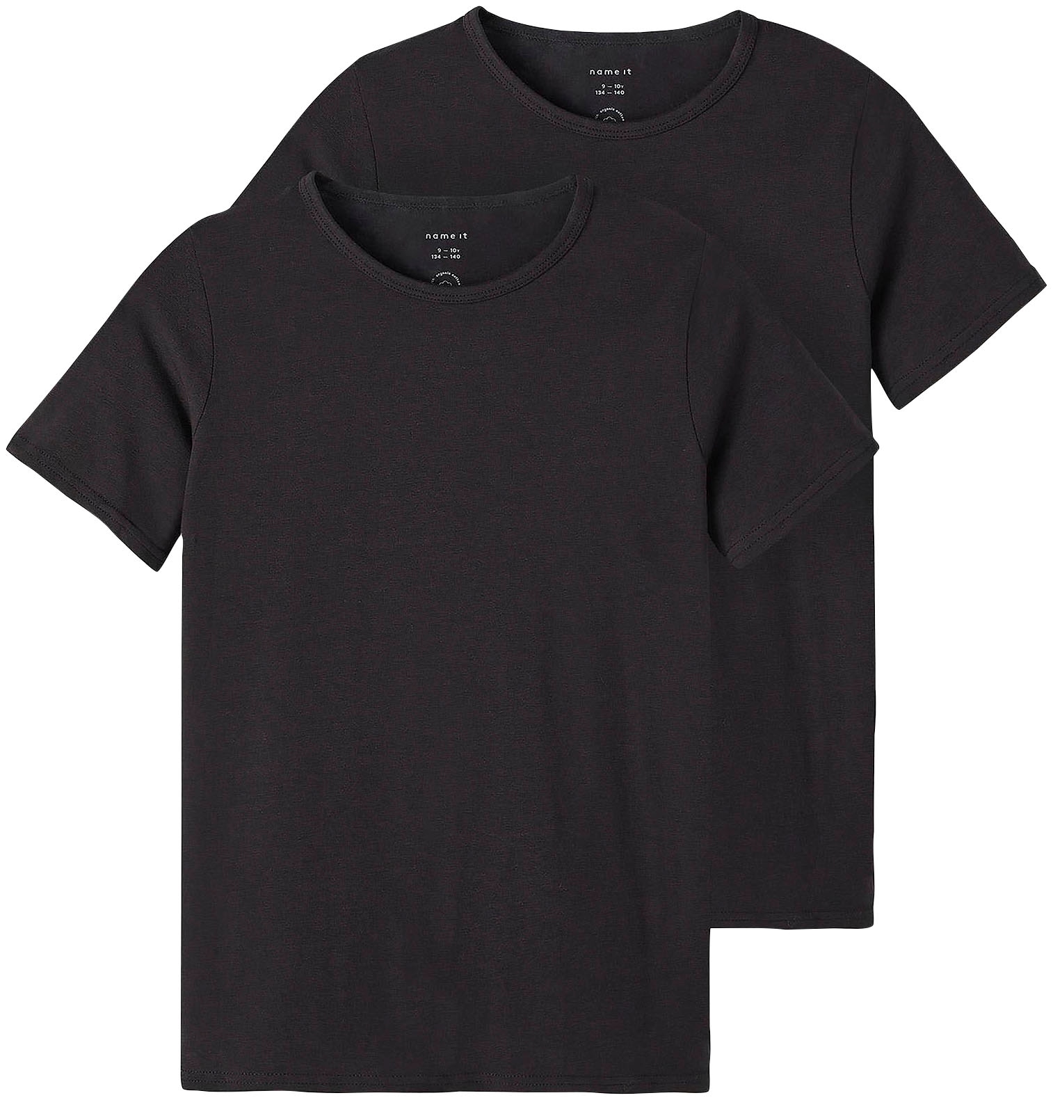 Name It T-Shirt »NKMT-SHIRT SLIM 2P NOOS«, (2 tlg., 2er-Pack), in Basic-Form