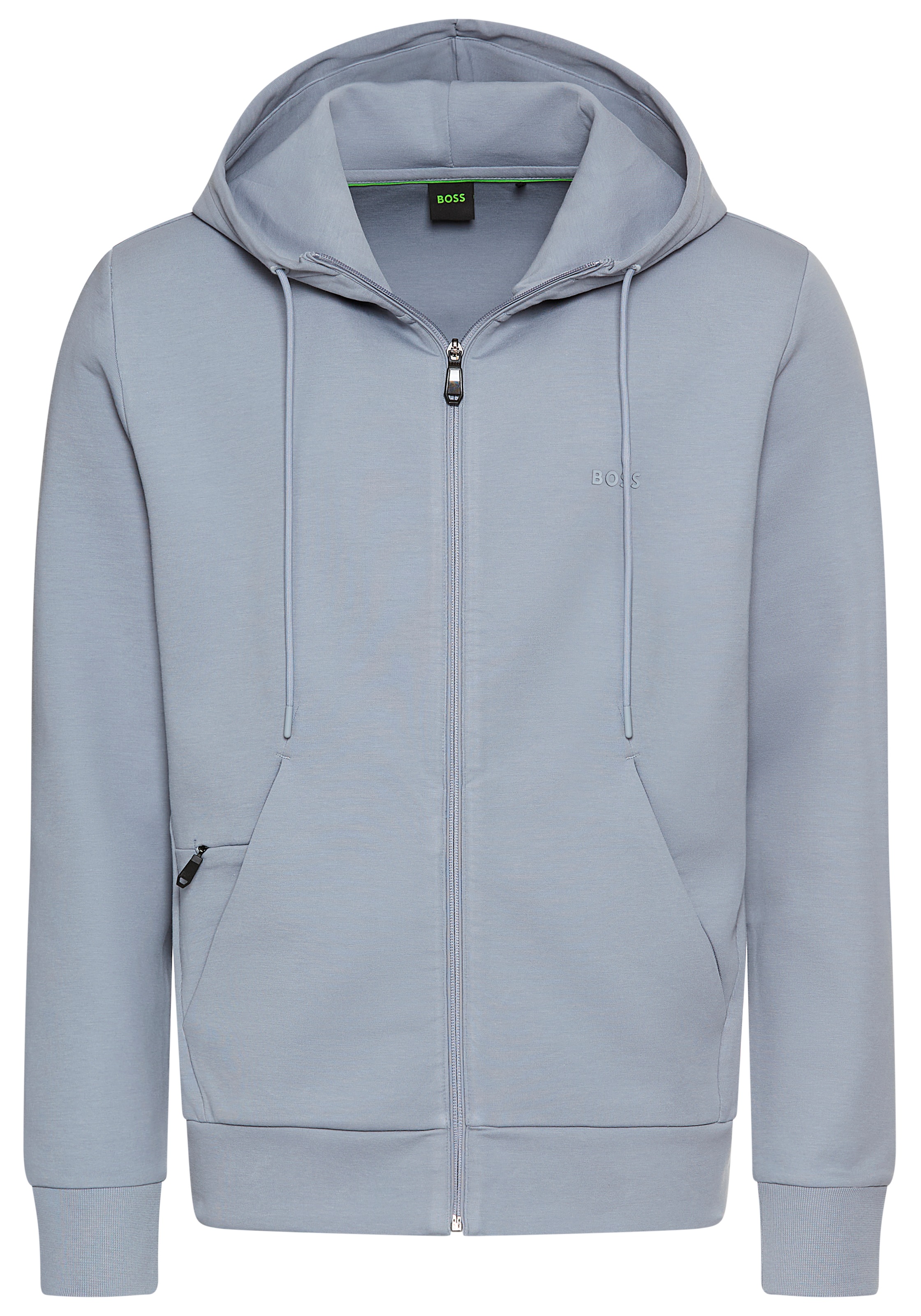 BOSS GREEN Kapuzensweatjacke »Saggy«, mit BOSS Aufdruck
