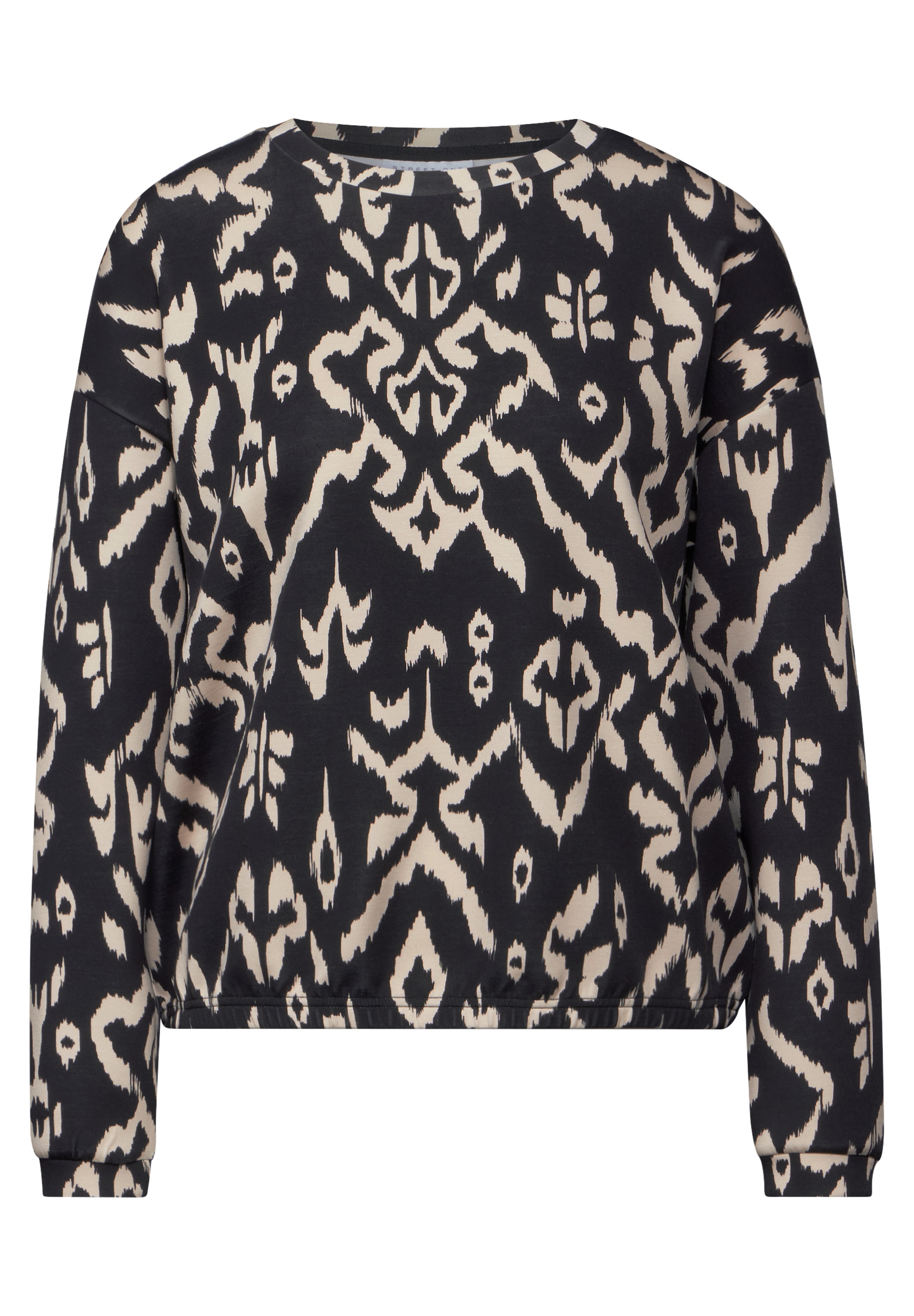 STREET ONE STUDIO Langarmshirt, aus elastischem Materialmix