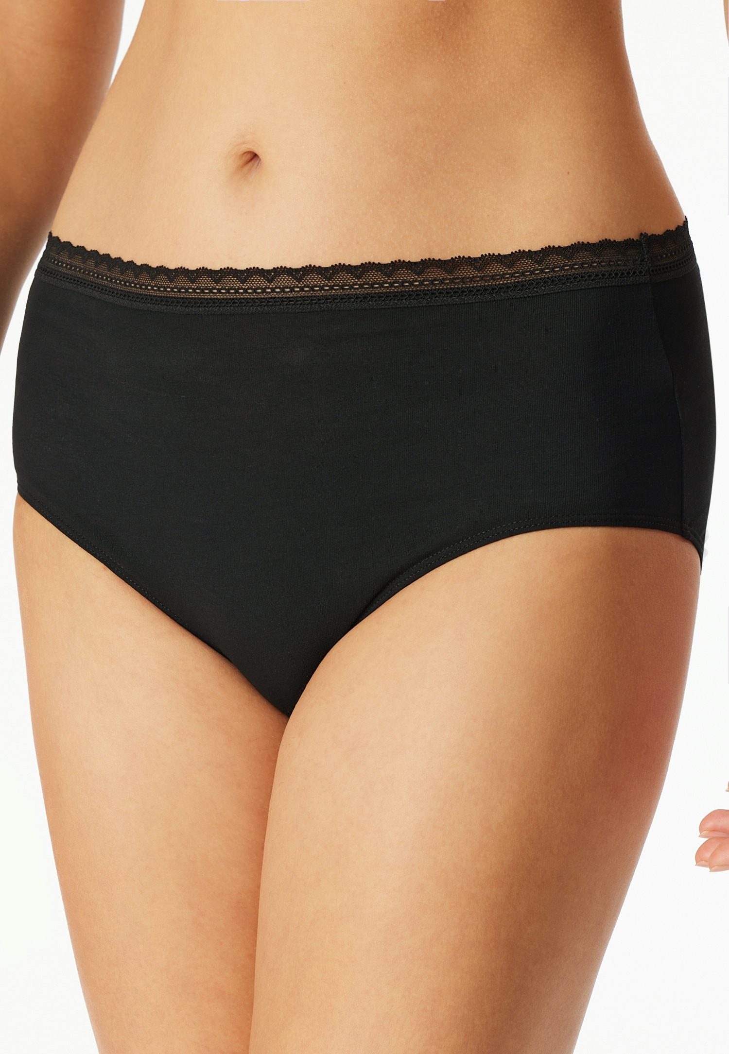 Schiesser Midislip »Modern Multipacks«, (3er Pack), Spitzen-Bund, elastisch