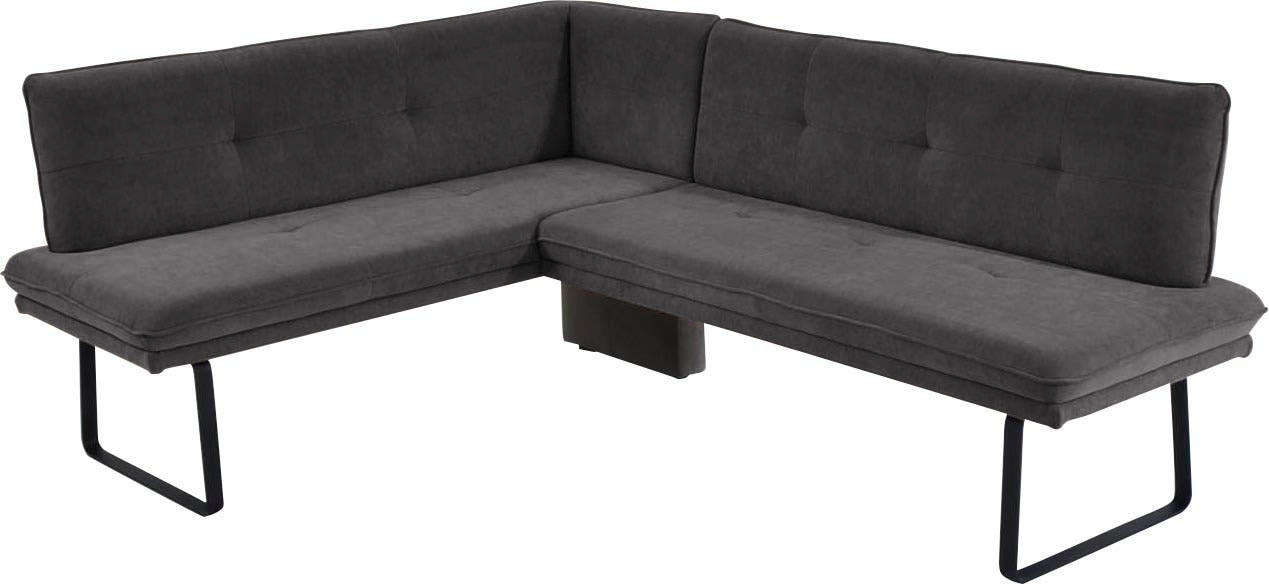 K+W Komfort & Wohnen Eckbank 1 Stk. tlg. Polstereckbank in Spitzkissenoptik günstig online kaufen