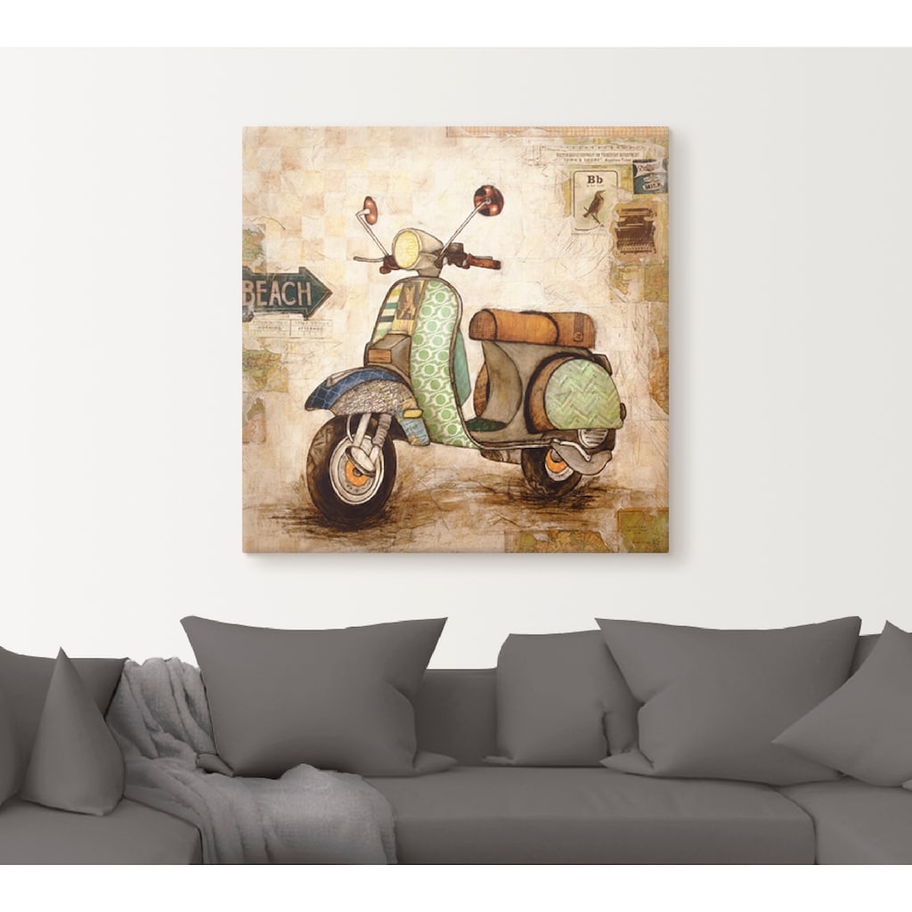 Artland Leinwandbild »Drum herum II«, Motorräder & Roller, (1 St.)