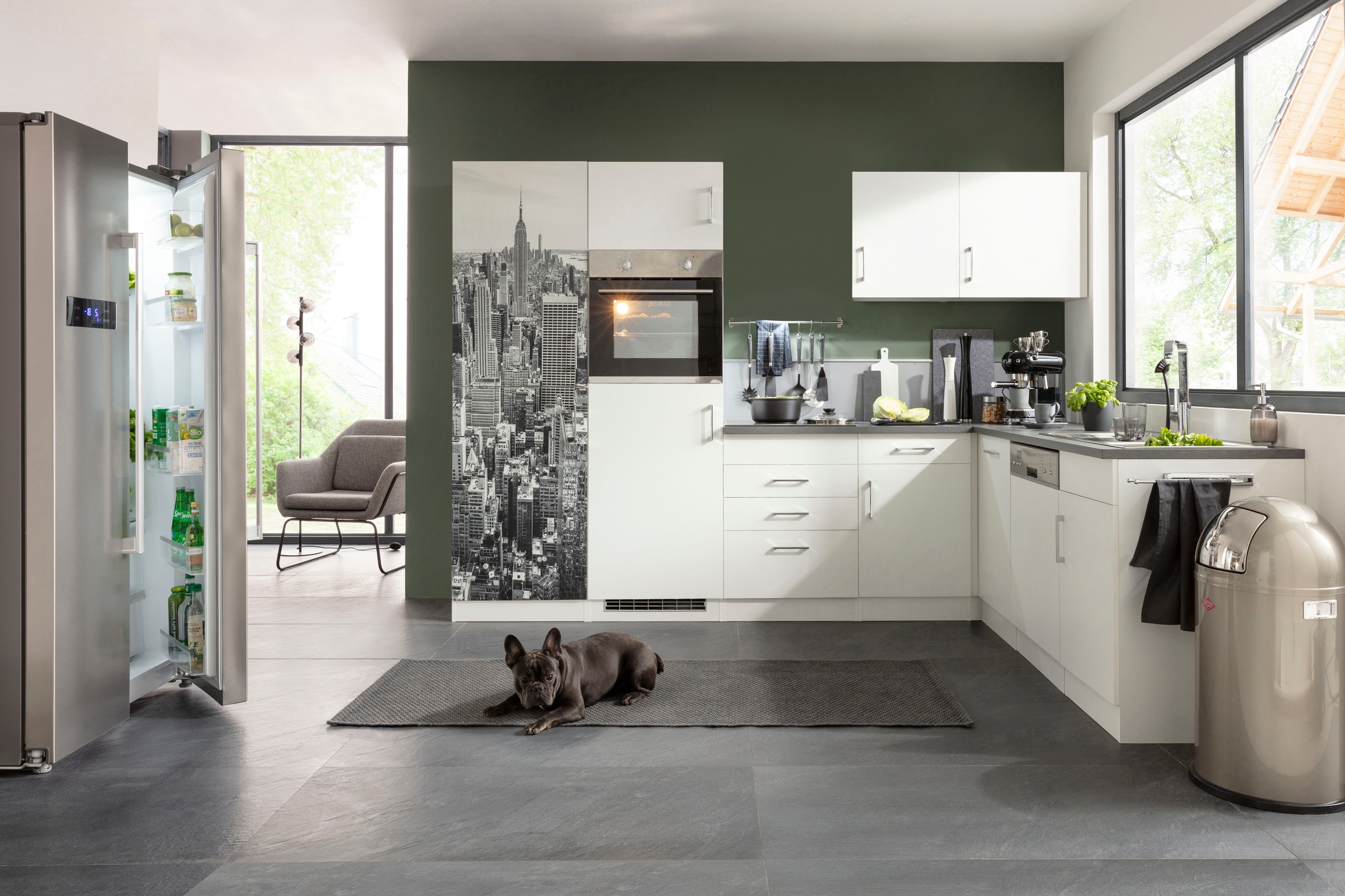 KOCHSTATION Küchenzeile "KS-Paris – Küchen mit einzigartigen Fotomotiven au günstig online kaufen