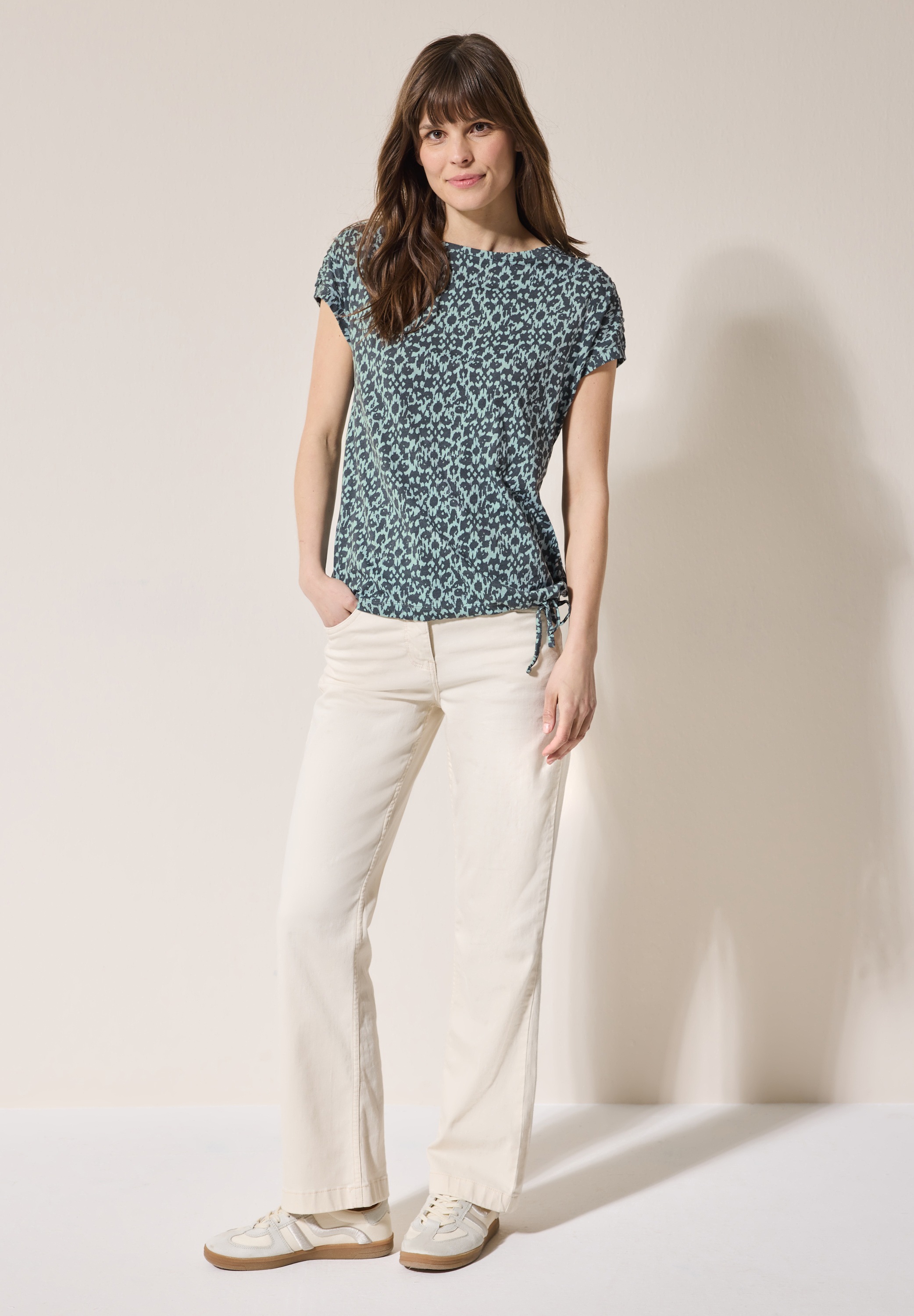 Thumbnail - Cecil Print-Shirt, aus reiner Baumwolle