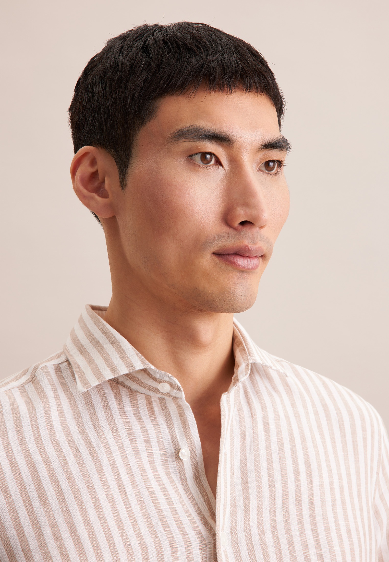 Thumbnail - seidensticker Businesshemd "Regular" Regular 1/1 Kentkragen Streifen