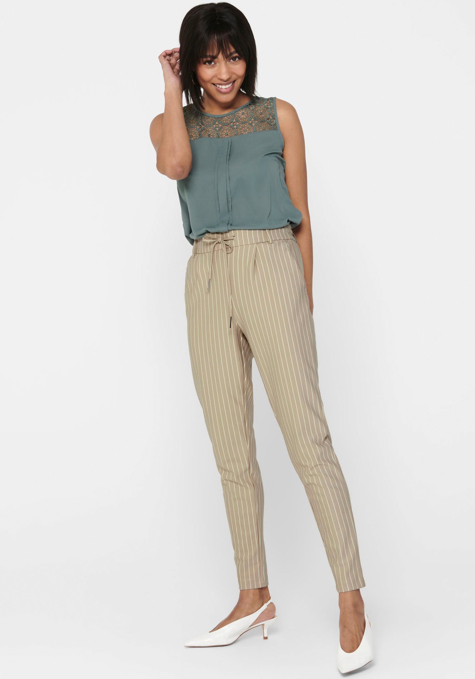 Thumbnail - ONLY Jogger Pants "ONLPOPTRASH EASY RUSH STRIPE PNT NOOS"