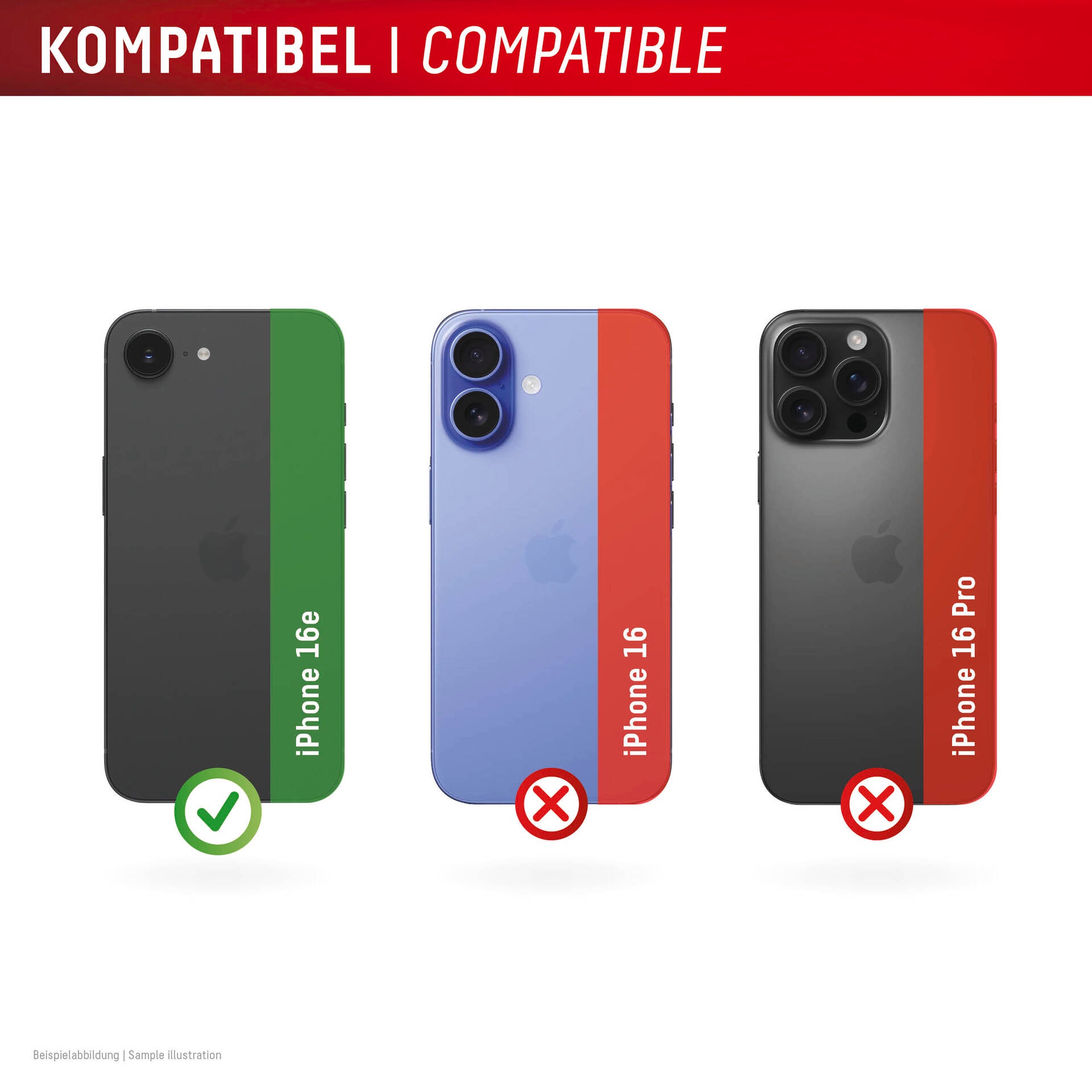 Displex Kameraschutzglas »Camera Lens Glass Single Glass Ring Protector«, für Apple iPhone 16e, (Packung, 2x Einzellinsen-Schutzringe), Objektivschutz, Kameraschutz, kratz- & stoßfest