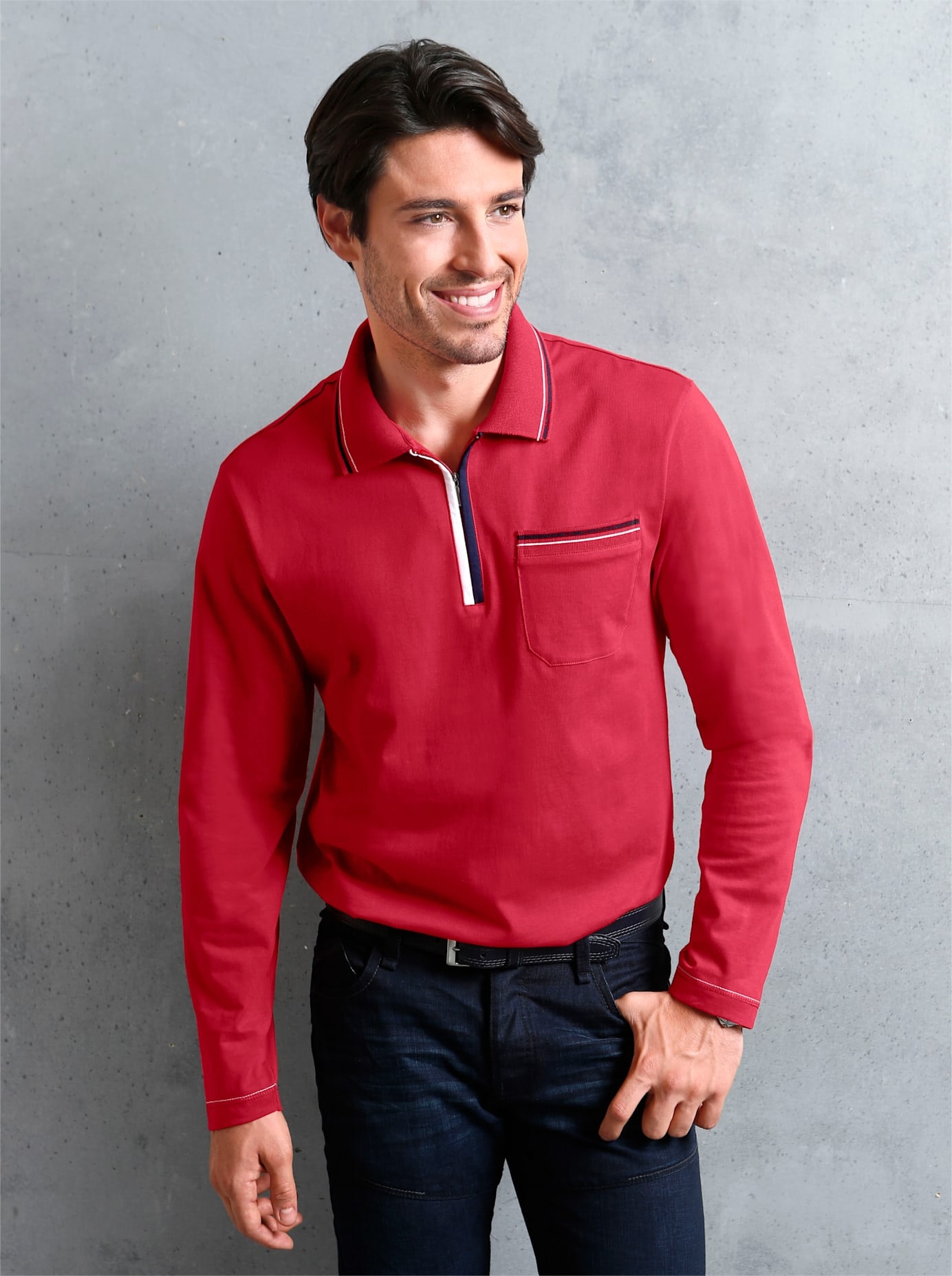 Classic Langarm-Poloshirt "Poloshirt"