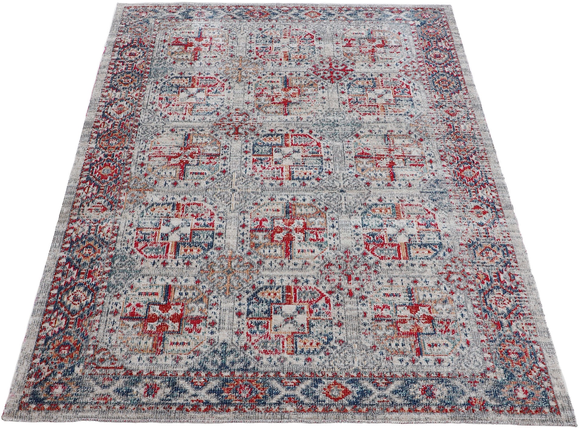 carpetfine Teppich "Mahal" rechteckig 3 mm Höhe Orient Vintage Look, Wohnzi günstig online kaufen