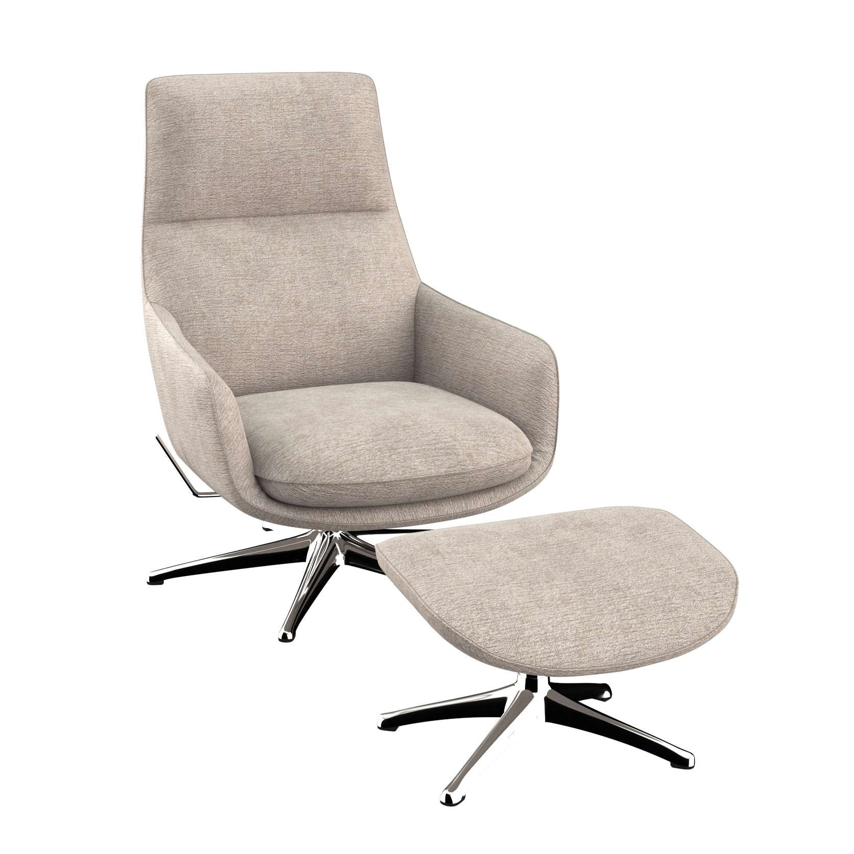 FLEXLUX Drehsessel »Marinella, Relaxsessel, TV-Loungesessel, Polstersessel,«, Liegefunktion, drehbar, Fuß Alu, OTTOs Choice