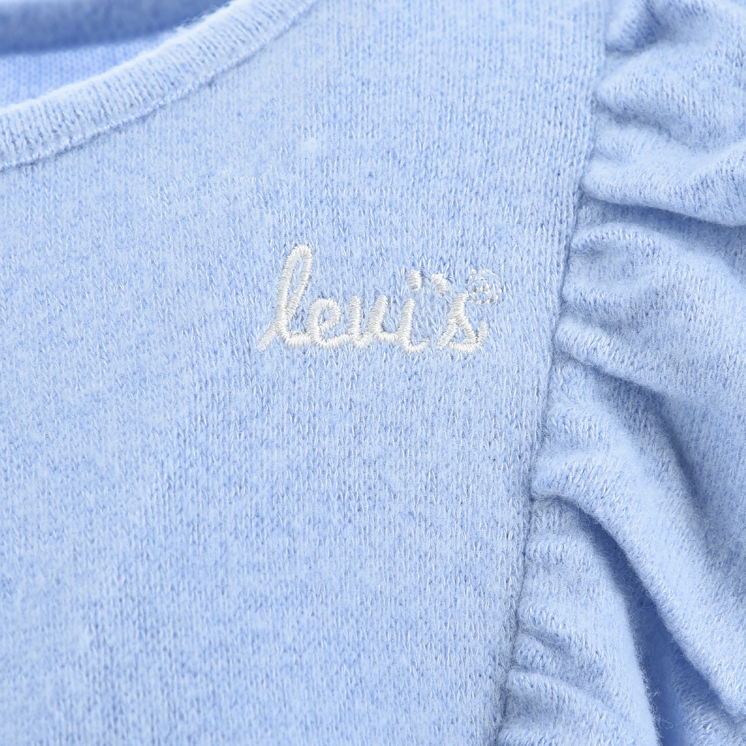 Jerseykleid LEVI'S KIDS, Mädchen, Gr. 24M (92), N-Gr, blau (brunnera blau), Jersey, Obermaterial: 78% Baumwolle, 18% Polyester, 4% Elasthan, Rundhals, Kleider Jerseykleid, mit passendem Slip im Set, for Girls 3