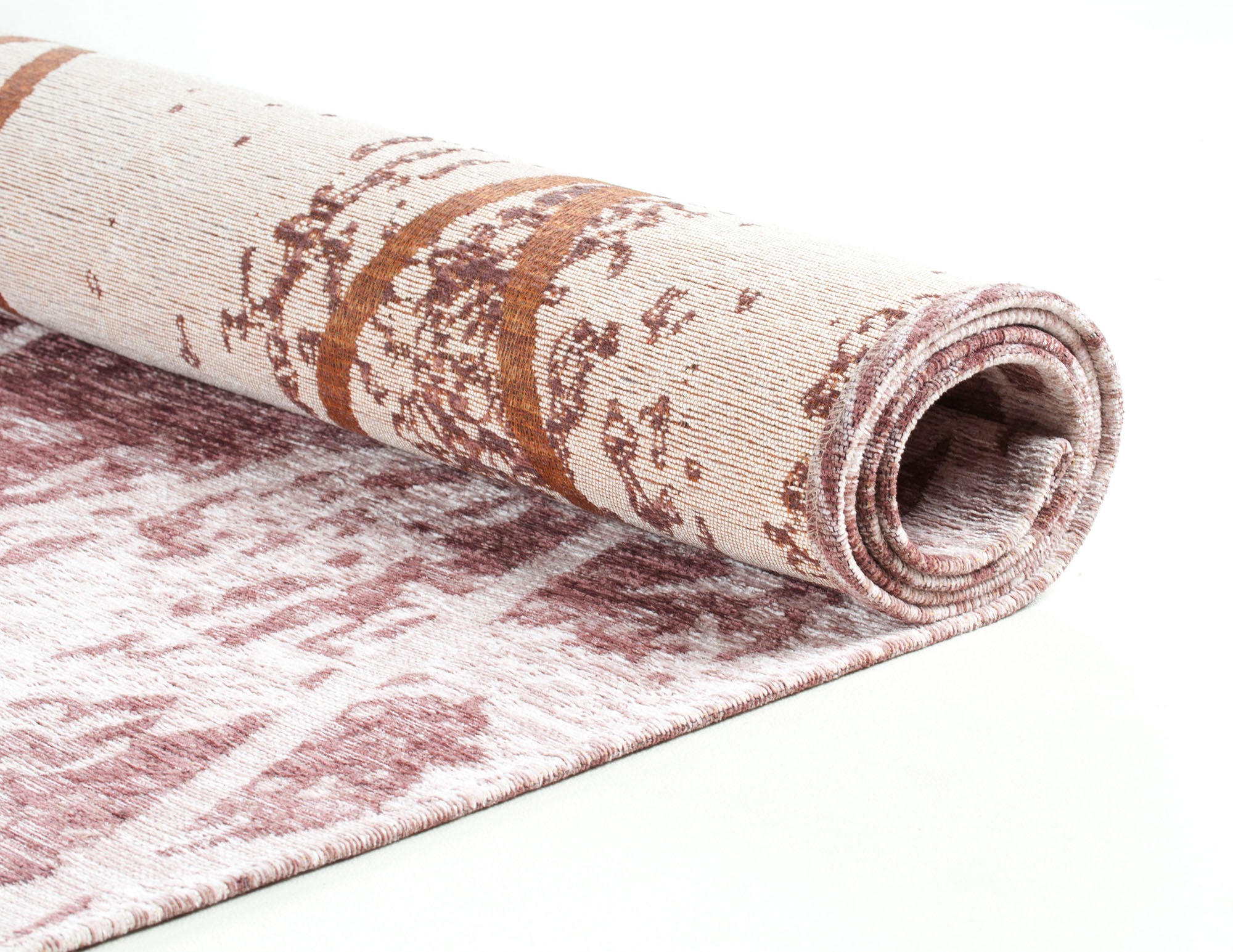Teppich TOM TAILOR HOME "Fine Lines" Gr. 1, rosa (hellrosa), B:50cm H:5mm L:80cm, Wolle, Teppiche, Teppich, Flachgewebe, Rauten Design, ideal im Wohnzimmer & Schlafzimmer 3