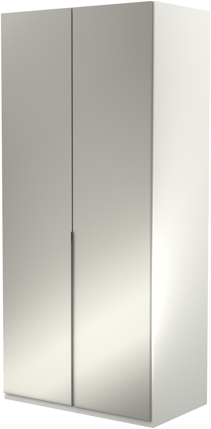 Musterring Kleiderschrank "San Diego, Kleiderschrank, Schrank, Garderobe, mit Glastüren" 1 Stk. tlg. 2-türig (gedämpft), 2 Böden, 1 Kleiderstange, Chromgriffe