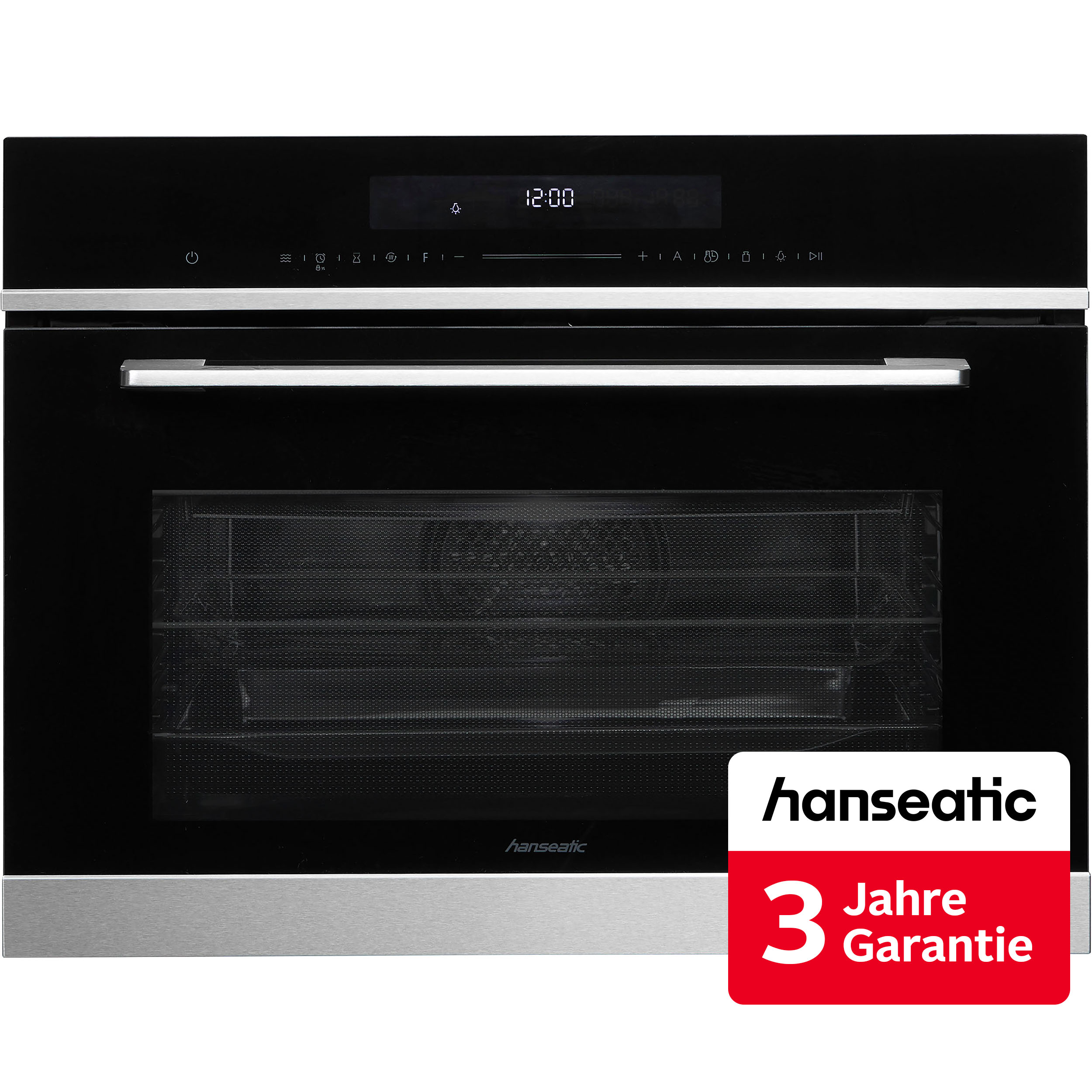 Hanseatic Einbau-Mikrowelle "TV950E4AS-T00E00" Grill Heißluft Mikrowelle Ober-/Unterhitze Unterhitze 1650 W inkl. 3 Jahre Herstellergarantie