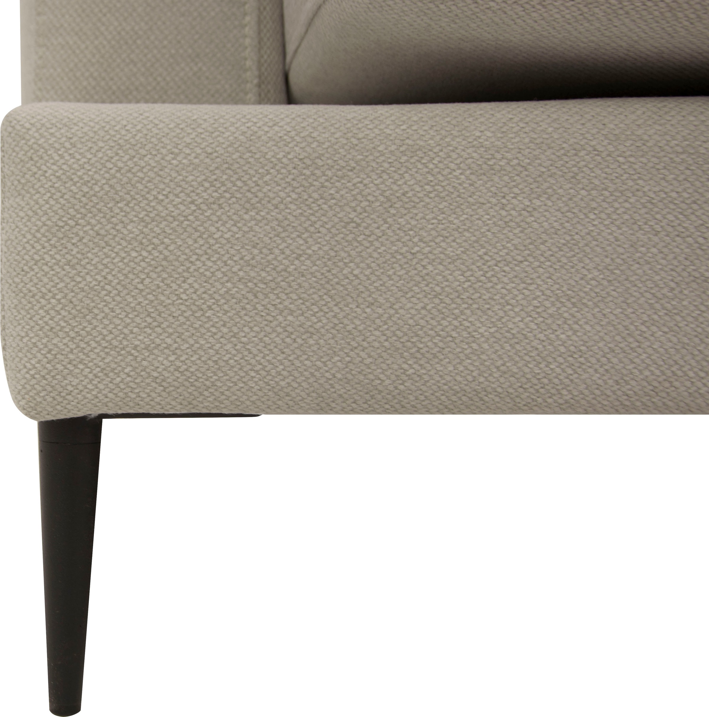 Leonique Big-Sofa »Cozy elegantes Designsofa, Maße B/T/H: 252/97/80 cm«, mit losen Kissen und Metallbeinen