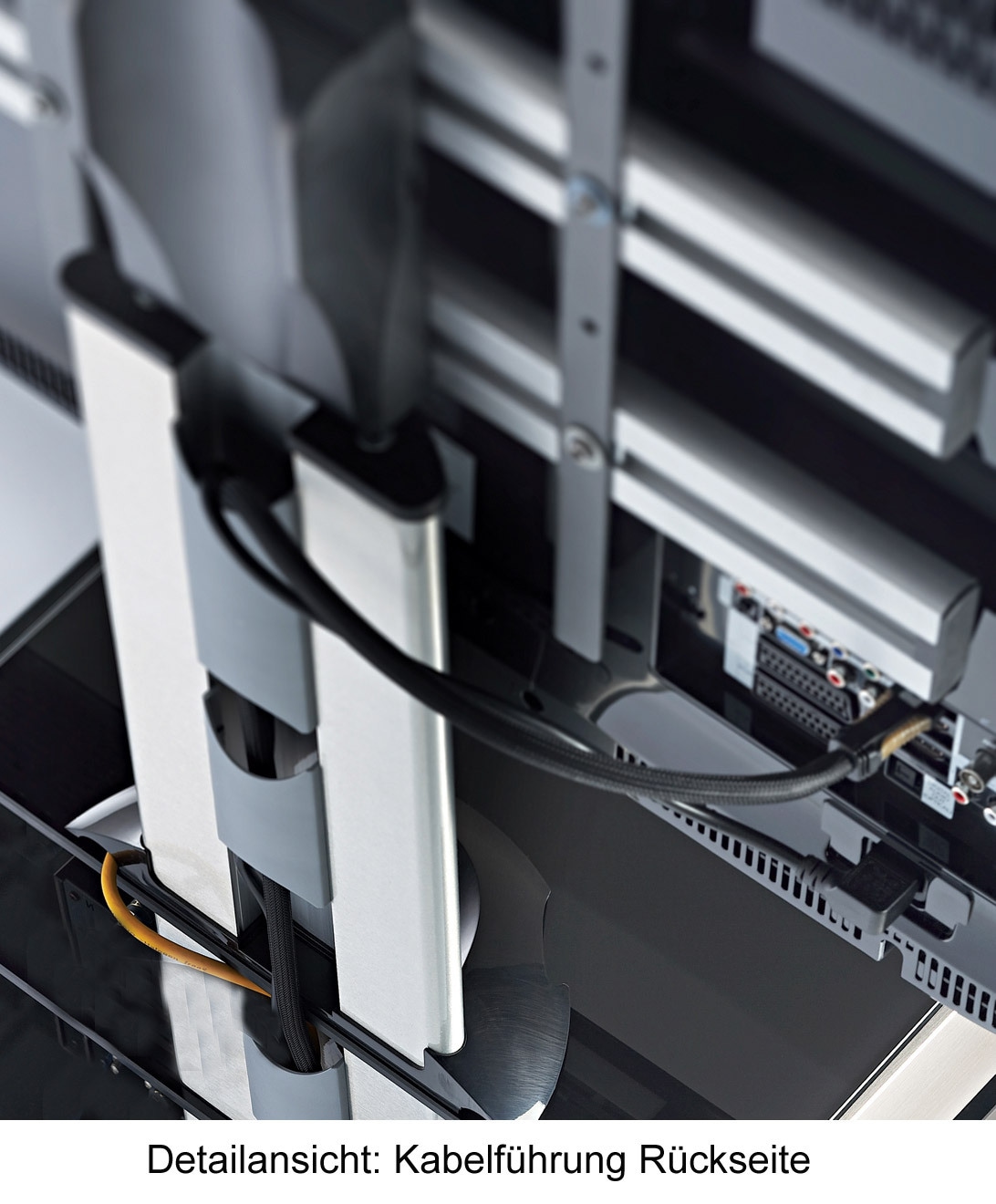 VCM TV-Rack »VCM TV Standfuß | Universal TV VESA | Aufsatz Erhöhung | Alu Fernseh Ständer | ESG-Sicherheitsglas | Maße ca. H. 52 x B. 70 x T. 30 cm - WindoxaMini«, (VCM Windoxa)