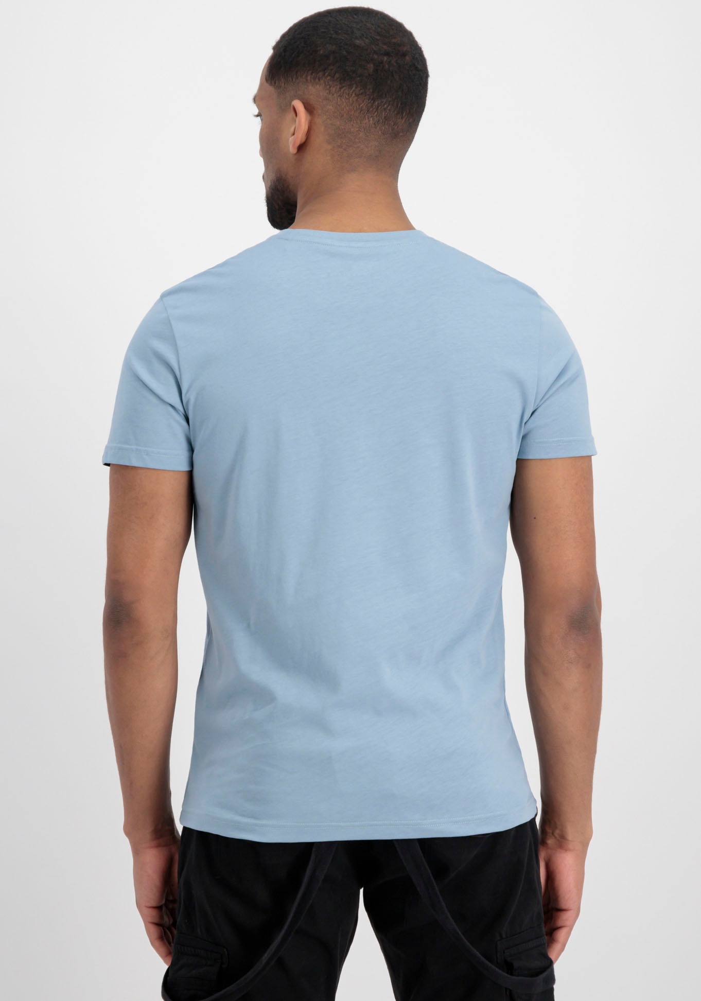 Alpha Industries Basic Short Sleeve T-Shirt Grey/Blue XL 3
