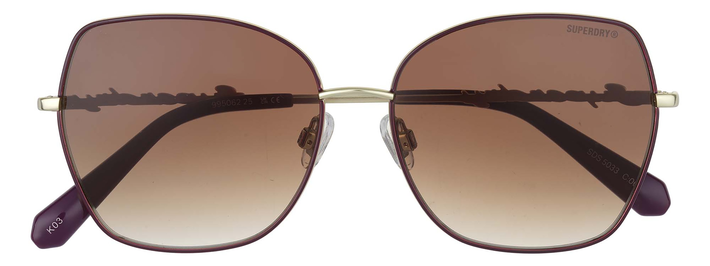 Superdry Sonnenbrille "Modell 995062" Form Butterfly, Logoschriftzug auf Bü günstig online kaufen