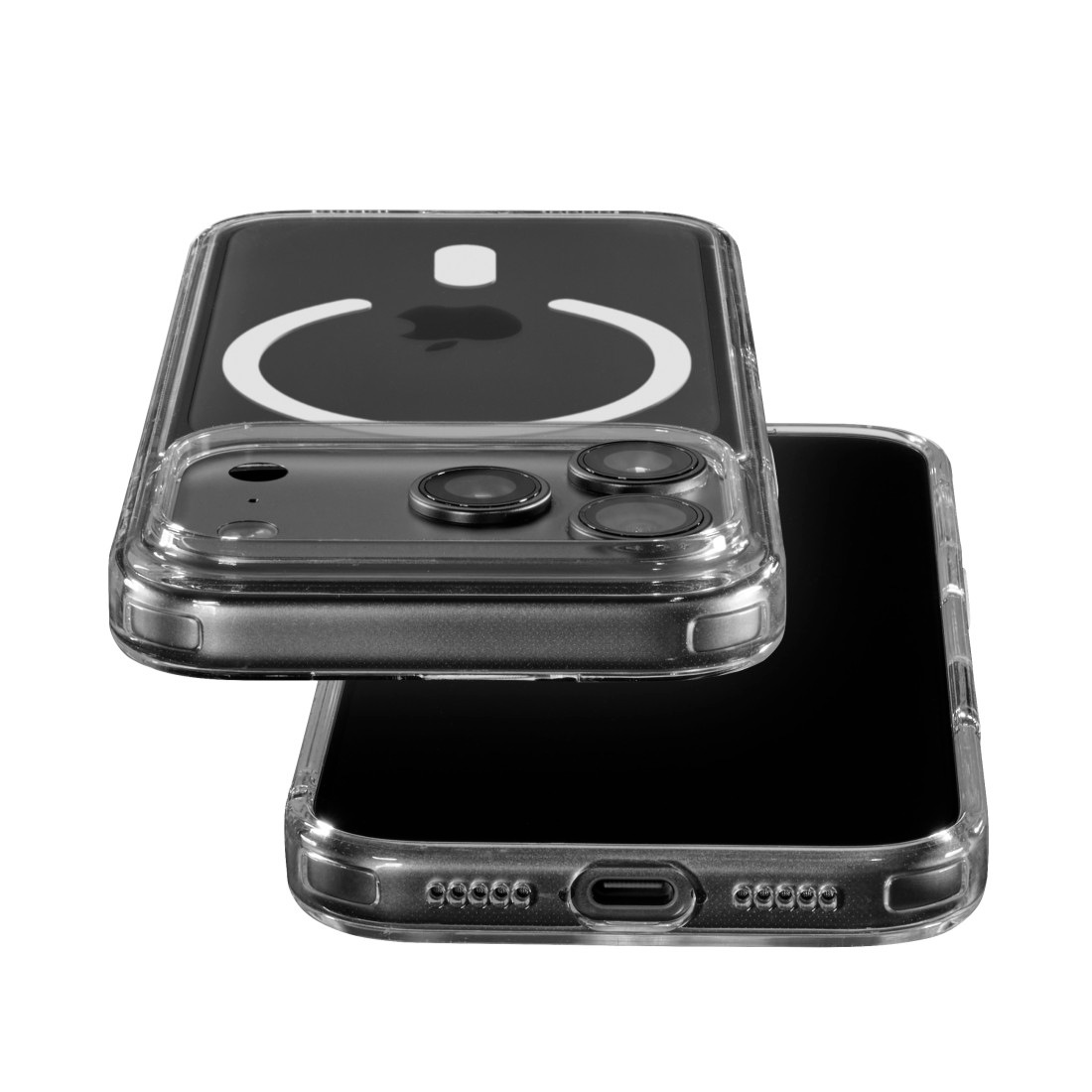 BLACKROCK Smartphone-Hülle »Magnetische Handyhülle transparent für Apple iPhone 17 Pro und 18 Pro« Smartphones MagSafe-kompatibel, 2H-Kratzhärte, Anti-Vergilbung, Stoßschutz