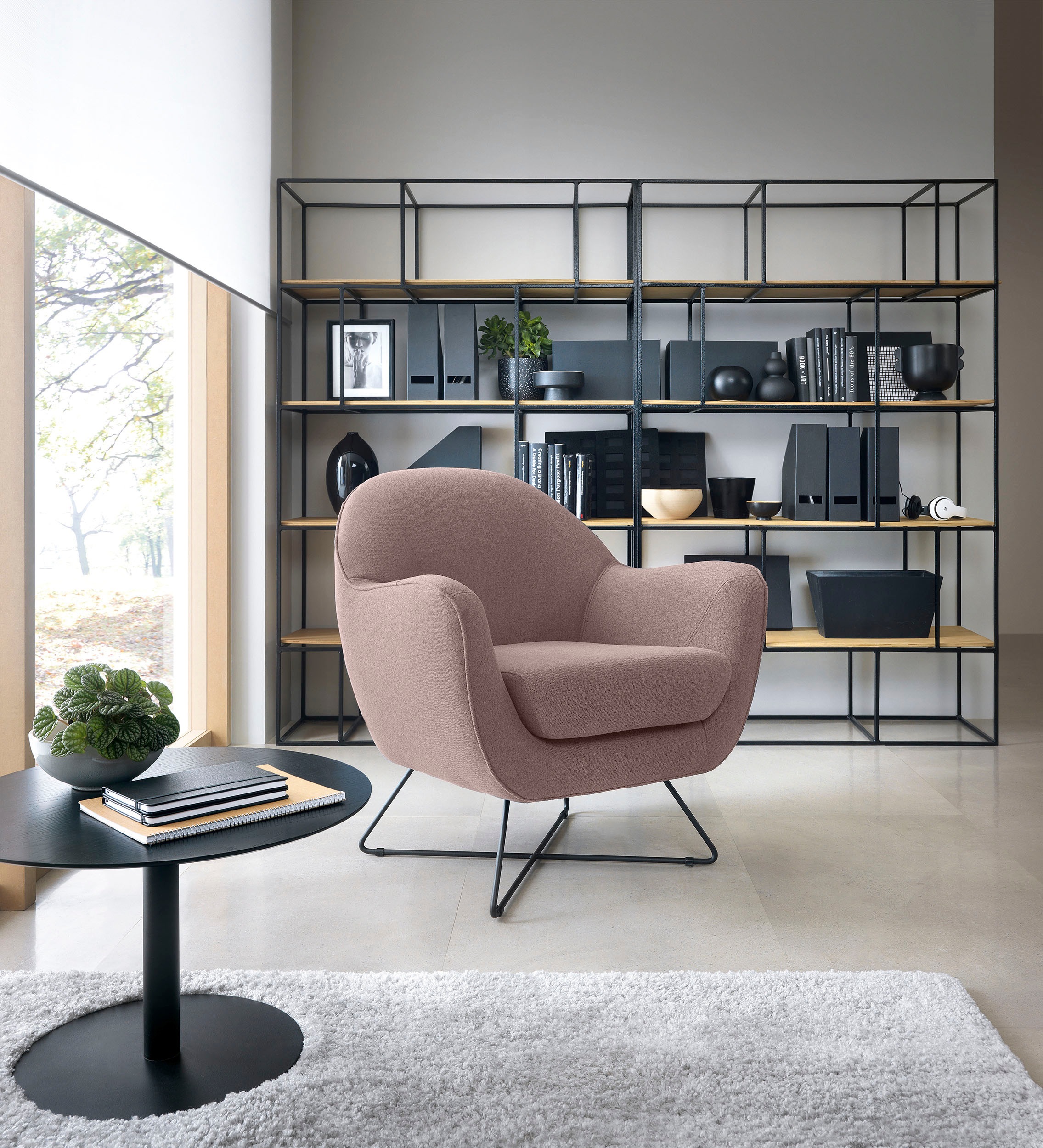 TRENDMANUFAKTUR Sessel "Evora, Loungesessel, Designsessel", in zeitlosem St günstig online kaufen