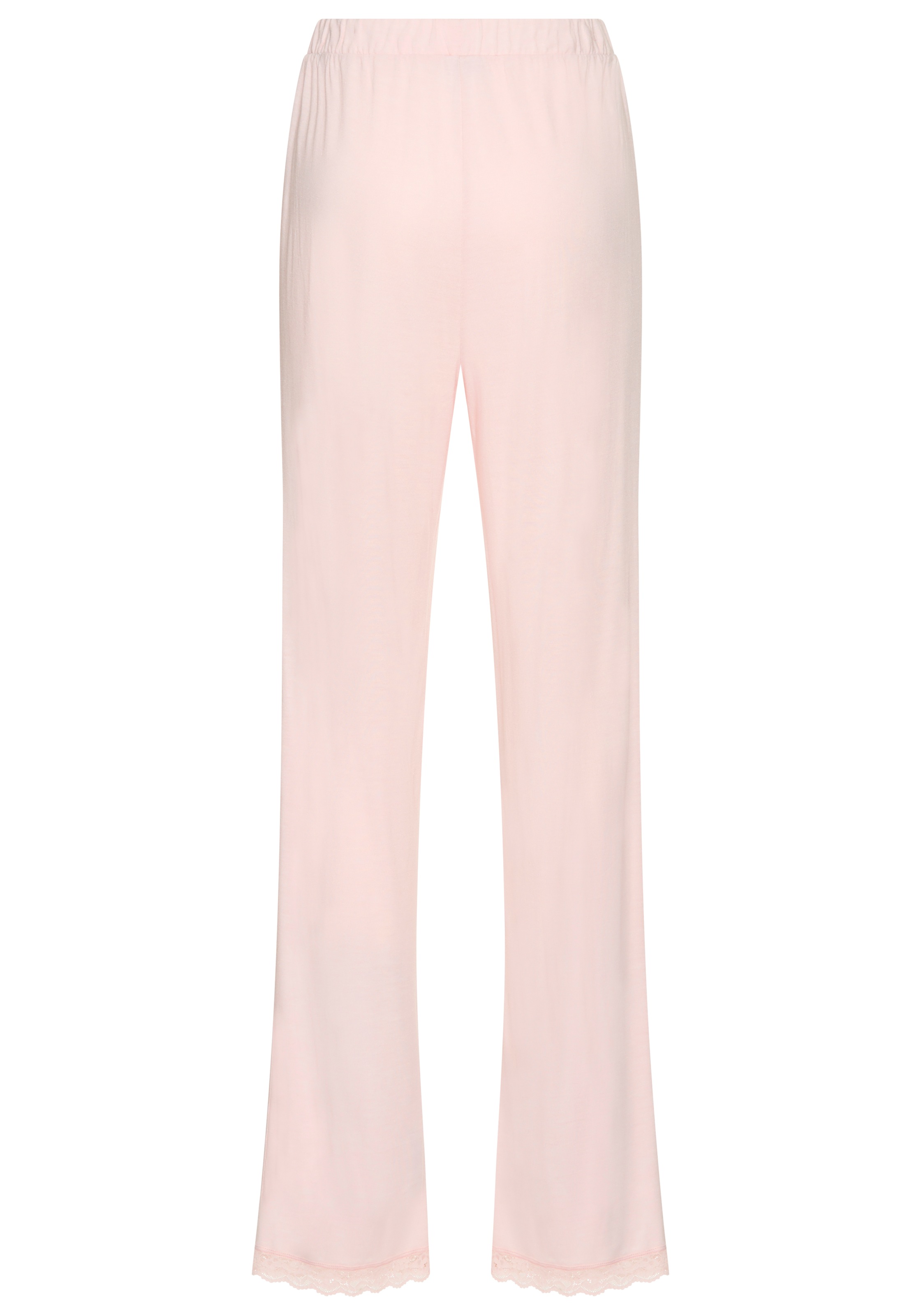 LASCANA Schlafhose  mit Spitzenbesatz  am Beinaum