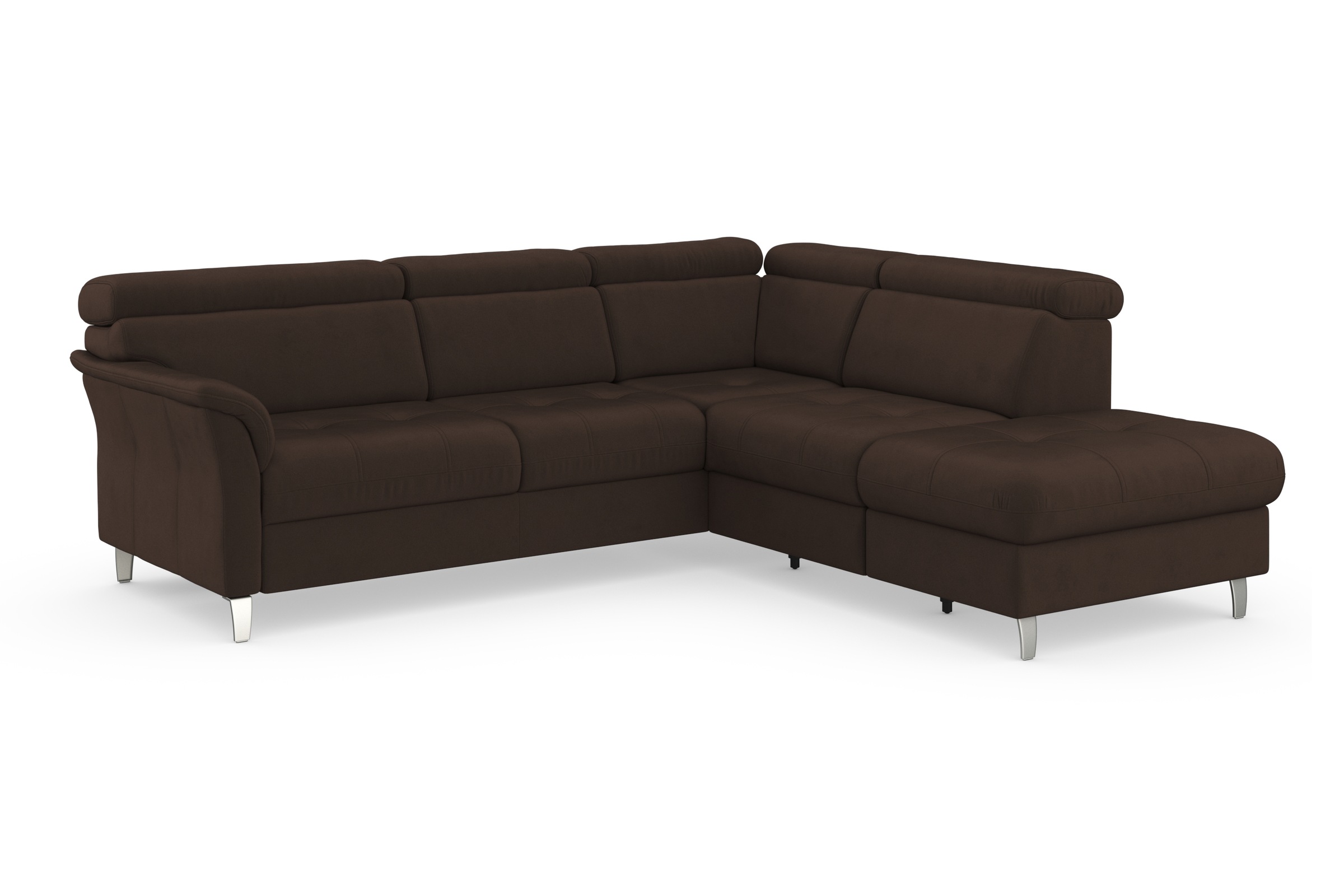 Sit & More Marano L-Shape Sofa Dark Brown 5