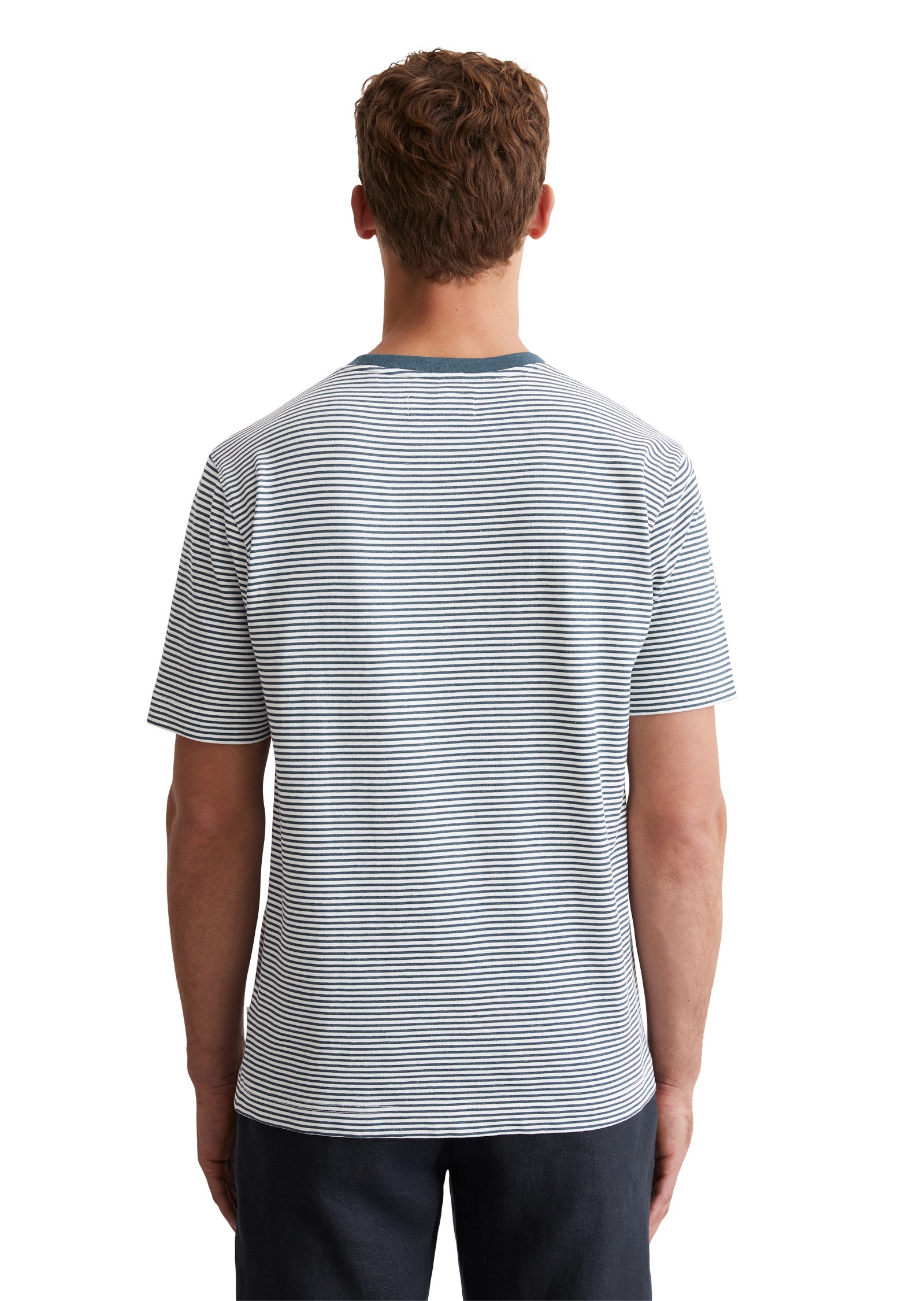 Marc O'Polo T-Shirt »aus Bio-Baumwoll-Leinen-Mix«