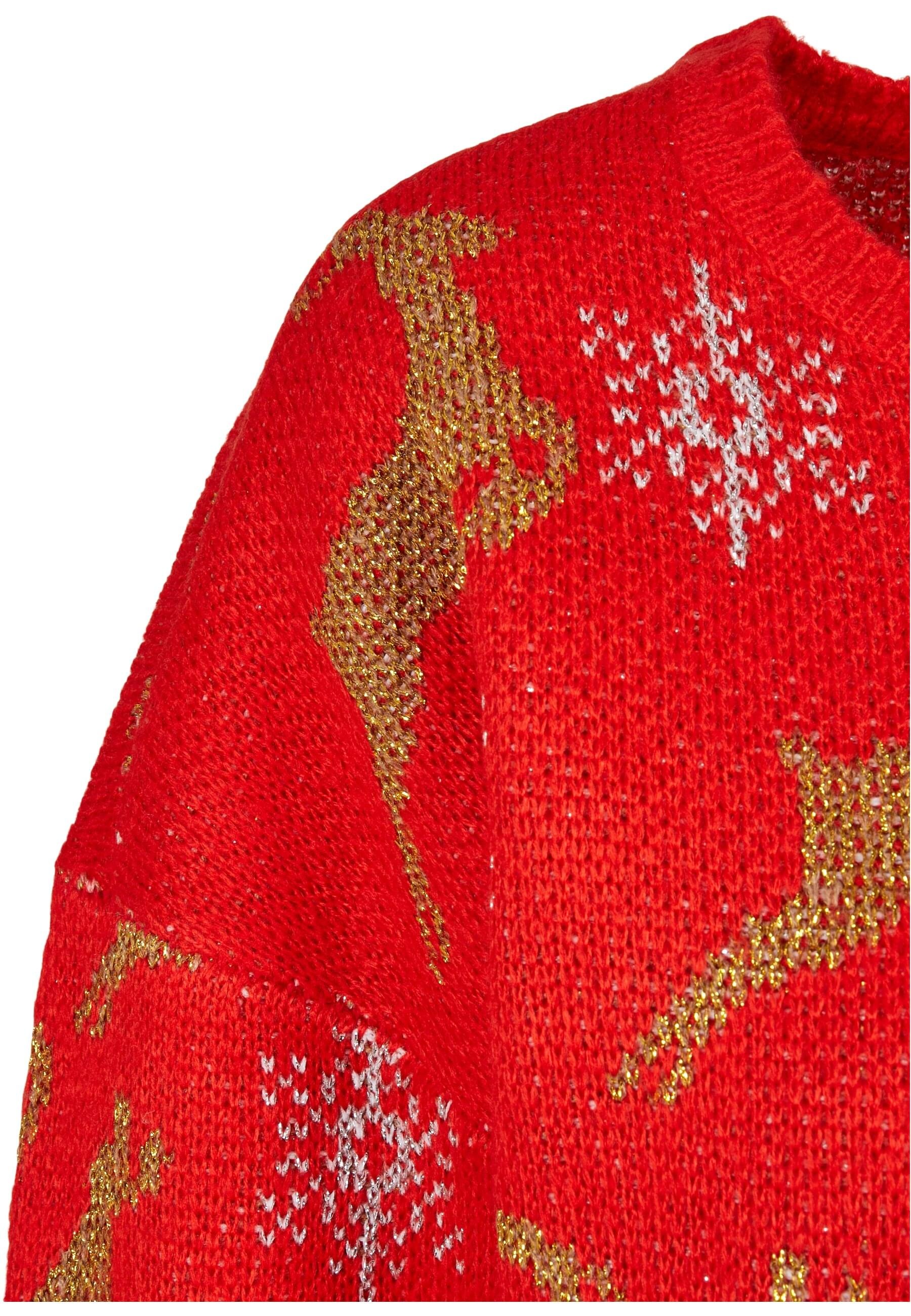 URBAN CLASSICS Rundhalspullover »Urban Classics Damen Ladies Oversized Christmas Sweater«, (1 tlg.)