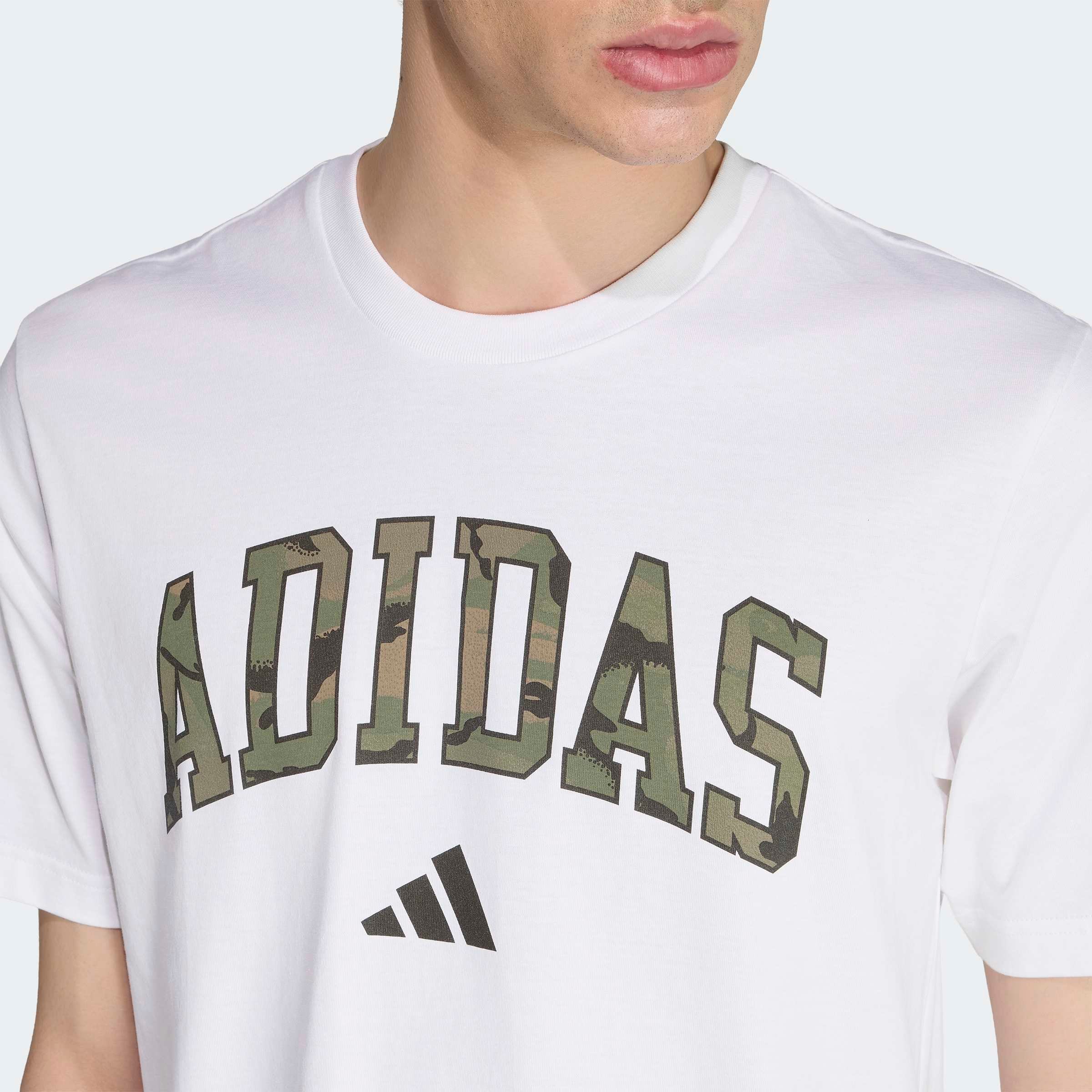 adidas Sportswear T-Shirt »CAMO SCRIPT GRAPHIC« für Erwachsene, sportlicher Stil, ohne Verschluss, Basic-Design