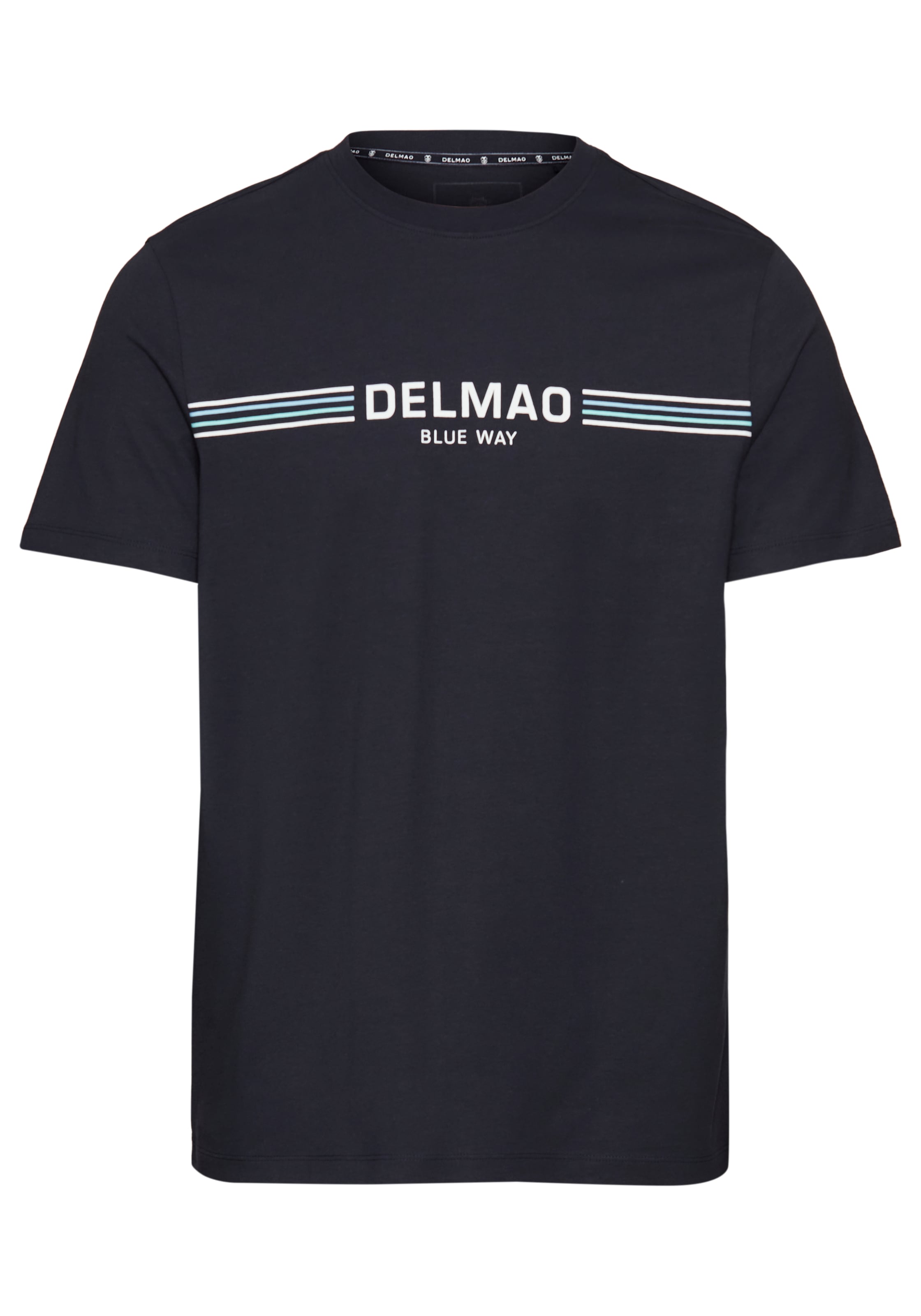 DELMAO T-Shirt, mit sportlich-maritimen Marken-Schriftzug
