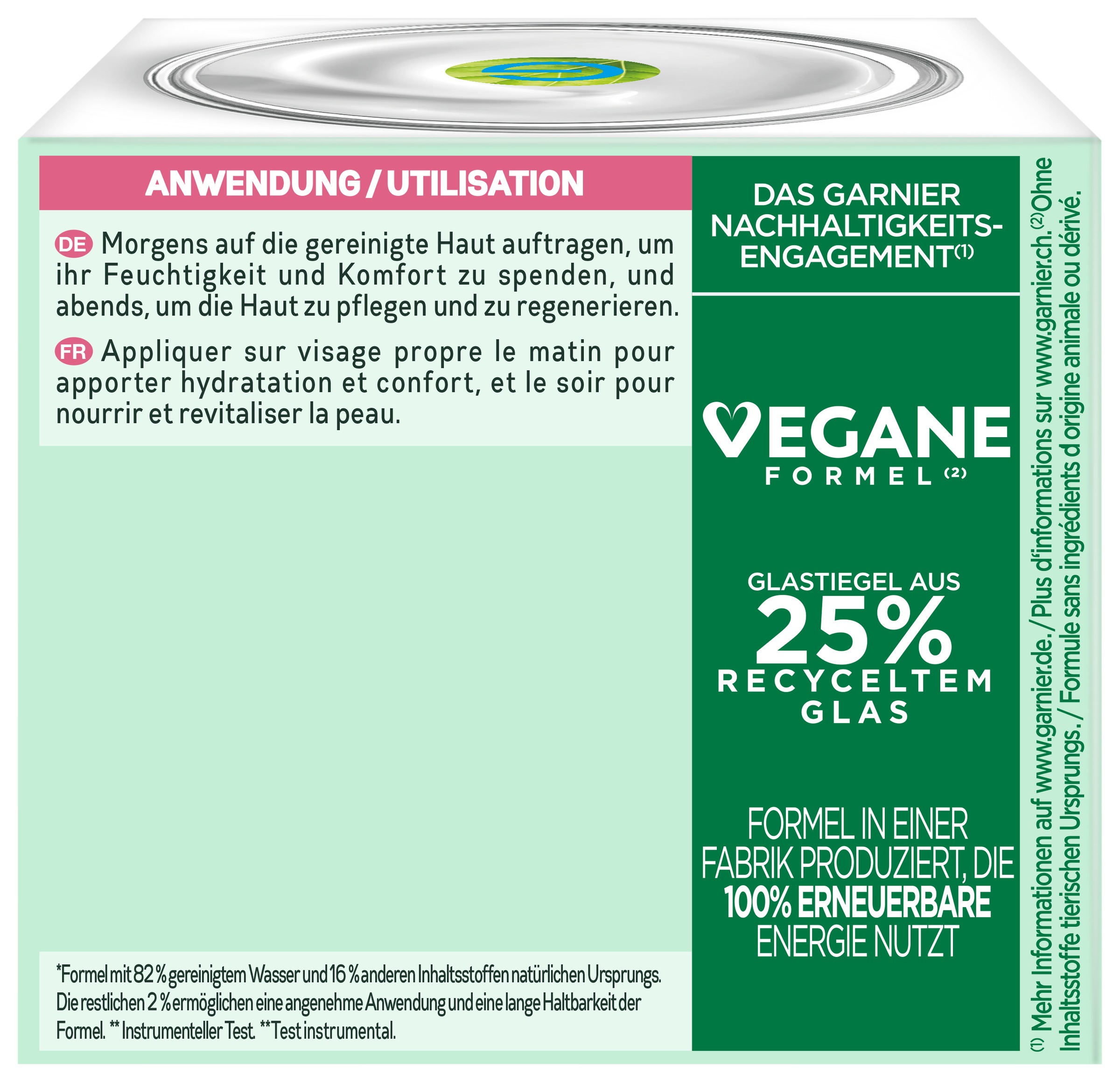 GARNIER Gesichtsgel »Garnier Hyaluron Aloe Reichhaltige Tagescreme«, mit hoher Wirksamkeit