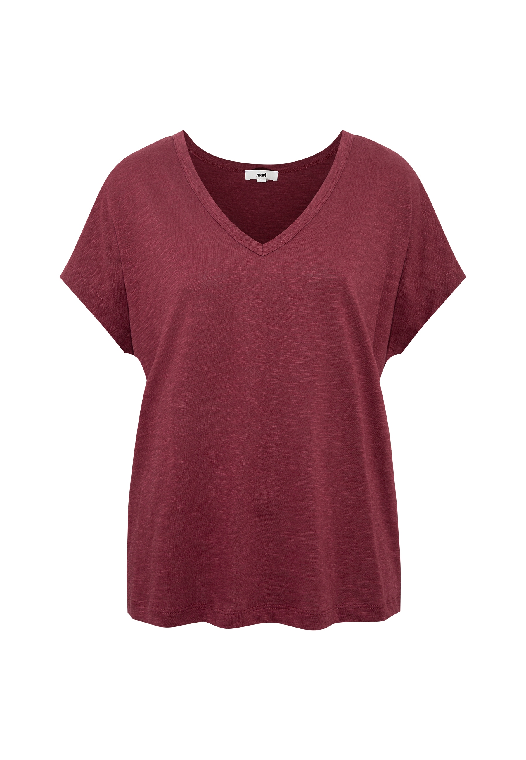 Mavi T-Shirt »SHORT SLEEVE BASIC«, T-Shirt V-Neck