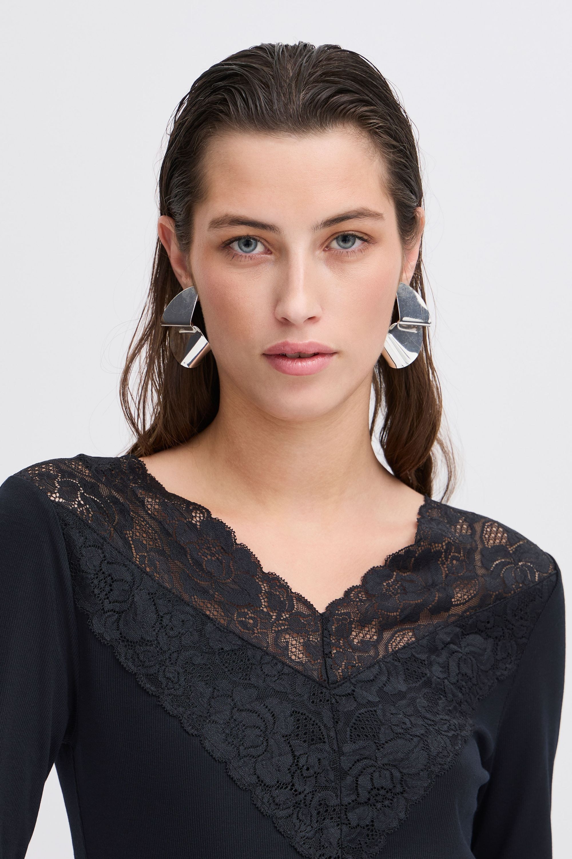 b.young Longsweatshirt »Longtop BYPIRENI LACE TOP -«