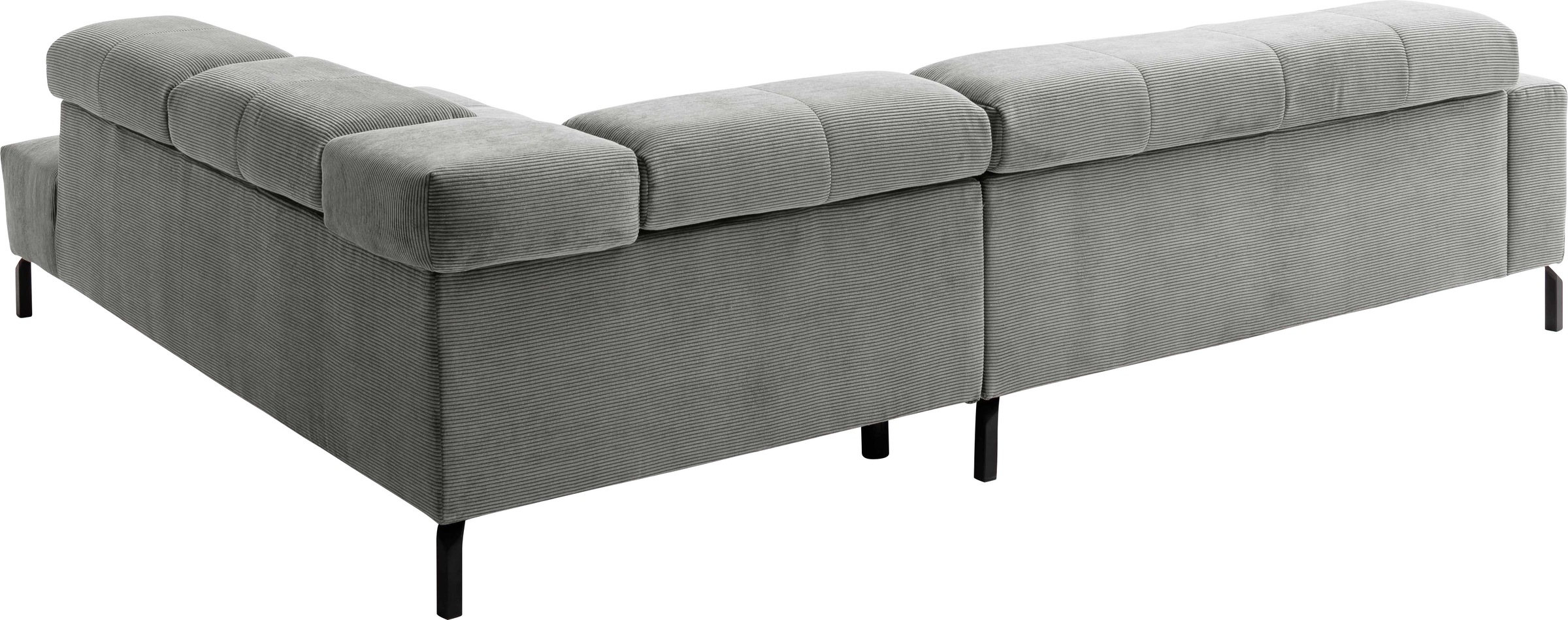 Places of Style Ecksofa »Cleveland, L-Form, incl. Kopfteilverstellung, Breite 276 cm«, wahlweise elektrischer Sitzvorzug