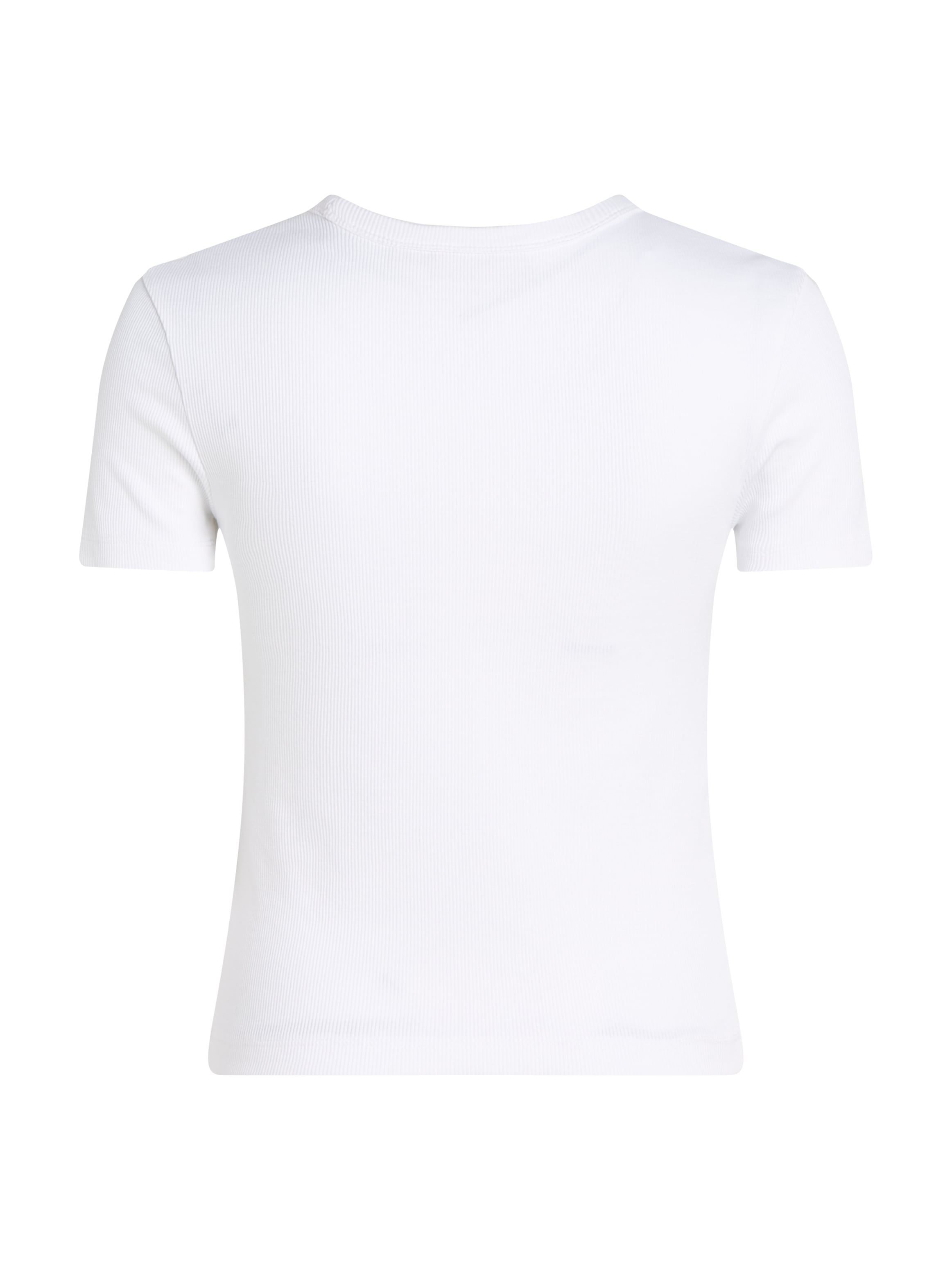 Calvin Klein Jeans T-Shirt »WOVEN LABEL RIB FITTED TEE«, mit Logo