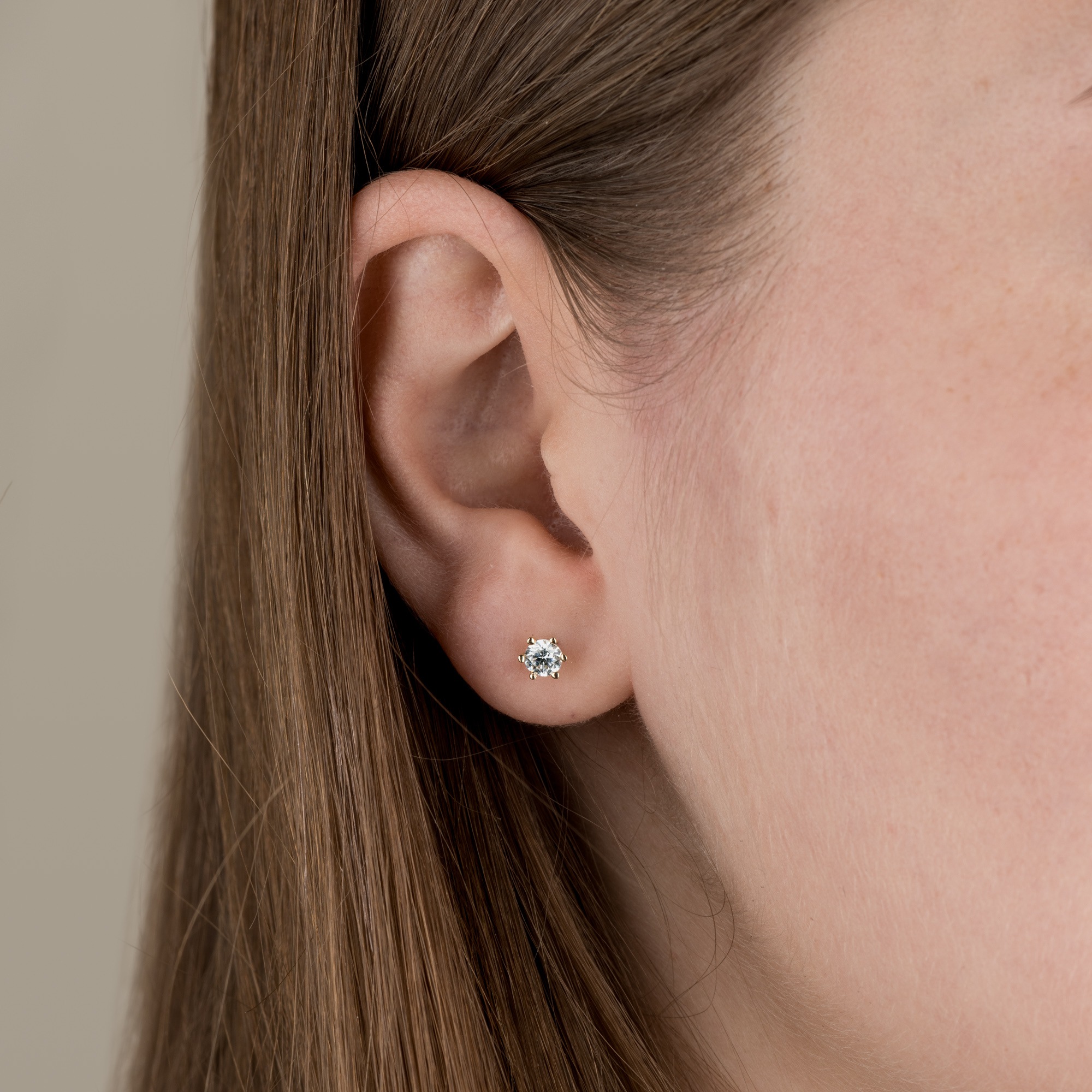 Orolino Paar Ohrstecker »Gold 585 mit 2x Brillant zus. 0,50 ct.«
