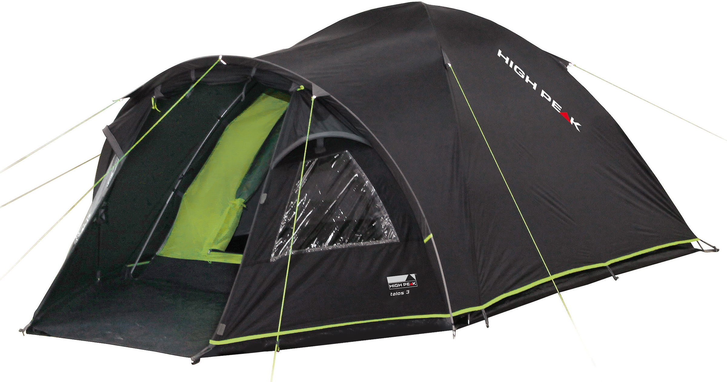 High Peak Kuppelzelt »Talos 3«, 3 Personen, (Set, mit Transporttasche)