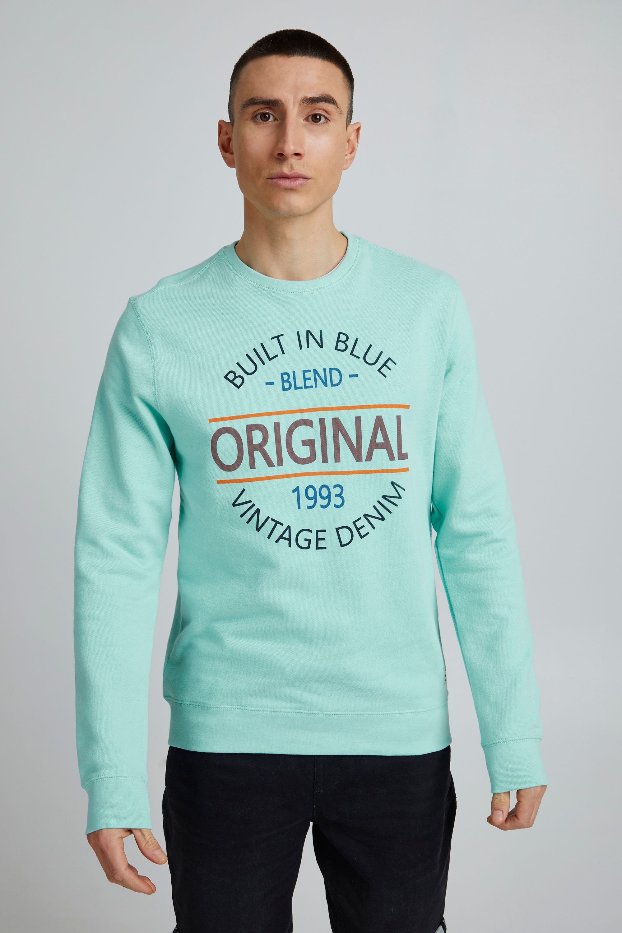 Blend Rundhalspullover "BHSweatshirt" Klassisches Sweatshirt mit Rundhalsau günstig online kaufen