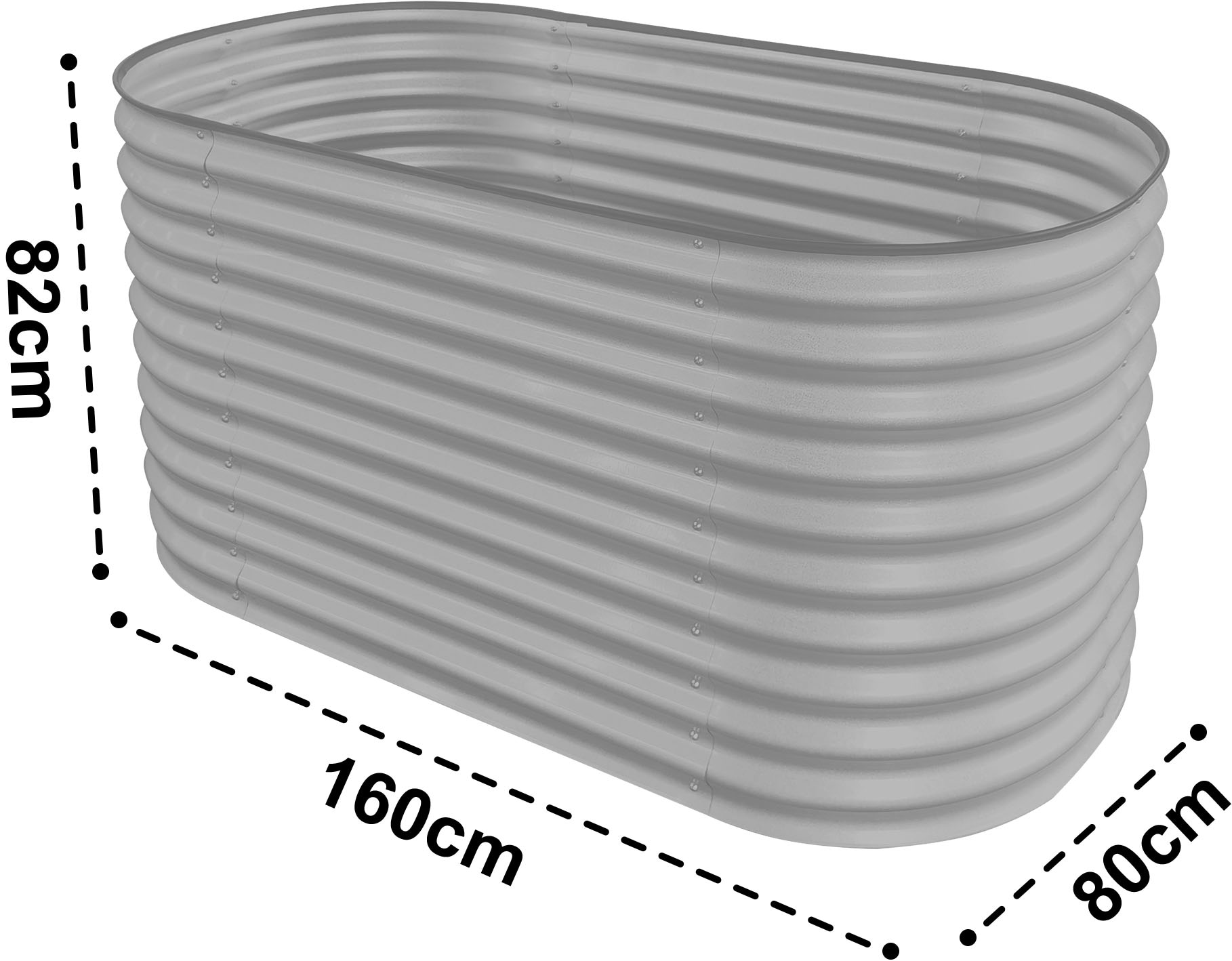 KONIFERA Hochbeet, BxTxH: 160x80x82 cm, 1000 l