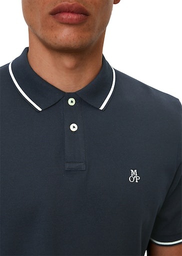 O\'Polo sleeve, slits mit at BAUR bestellen embroidery | Logostickerei Marc ▷ Poloshirt on shirt, »Polo short side, chest«,