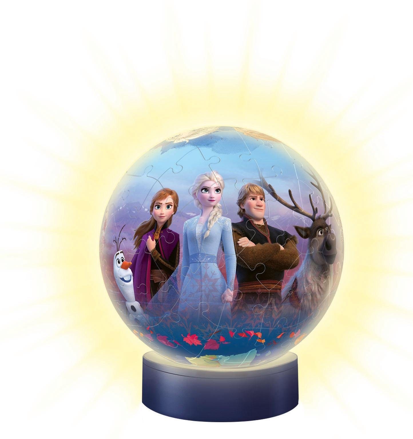 Ravensburger Puzzleball »Nachtlicht Disney Frozen II«, mit Leuchtsockel inkl. LEDs; FSC® - schützt Wald - weltweit