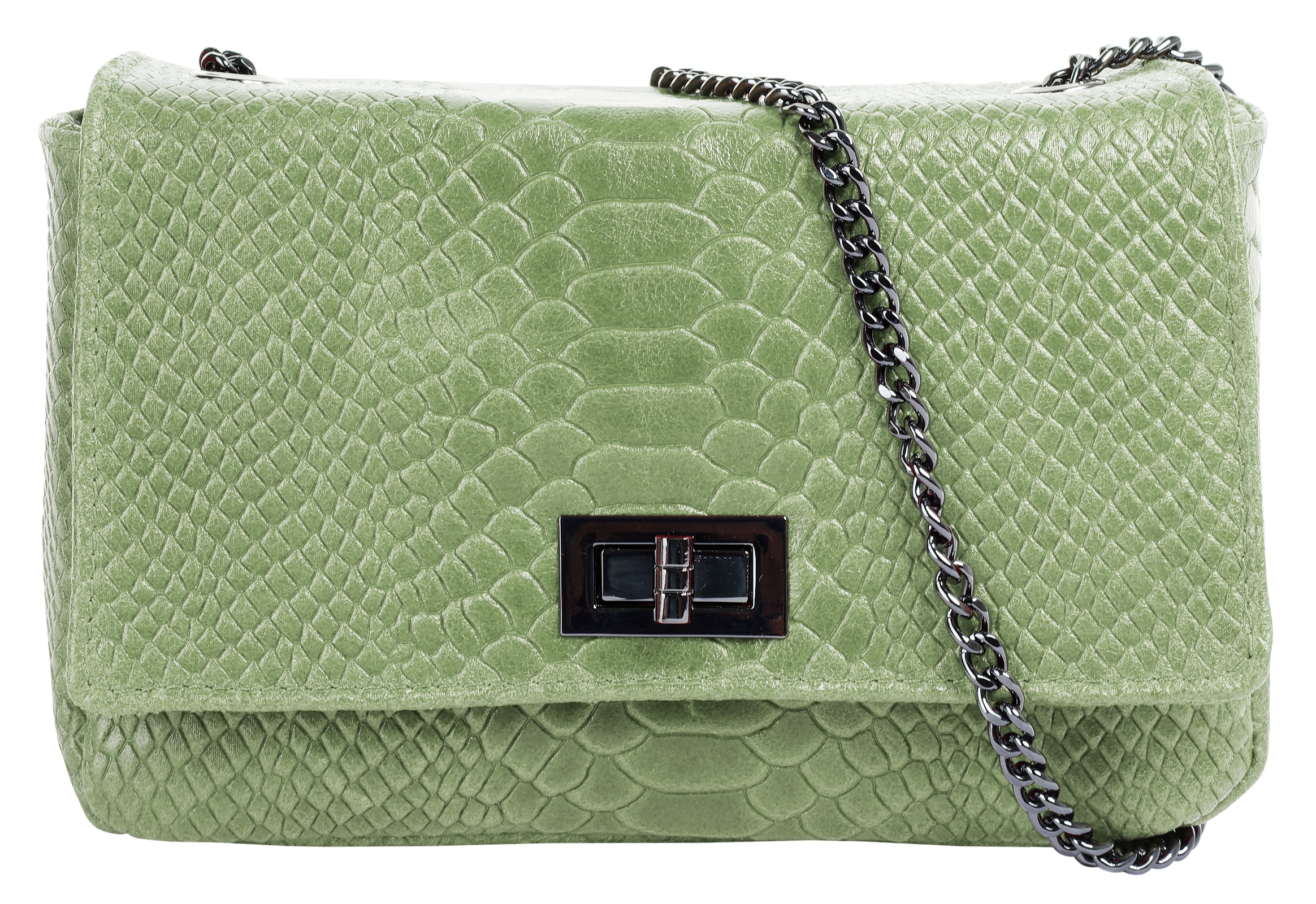 Cluty Umhängetasche echt Leder, Made in Italy